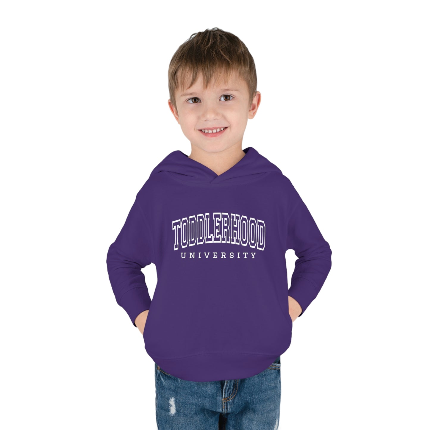 "Toddlerhood University" Toddler Pullover Fleece Hoodie (2T-6T)