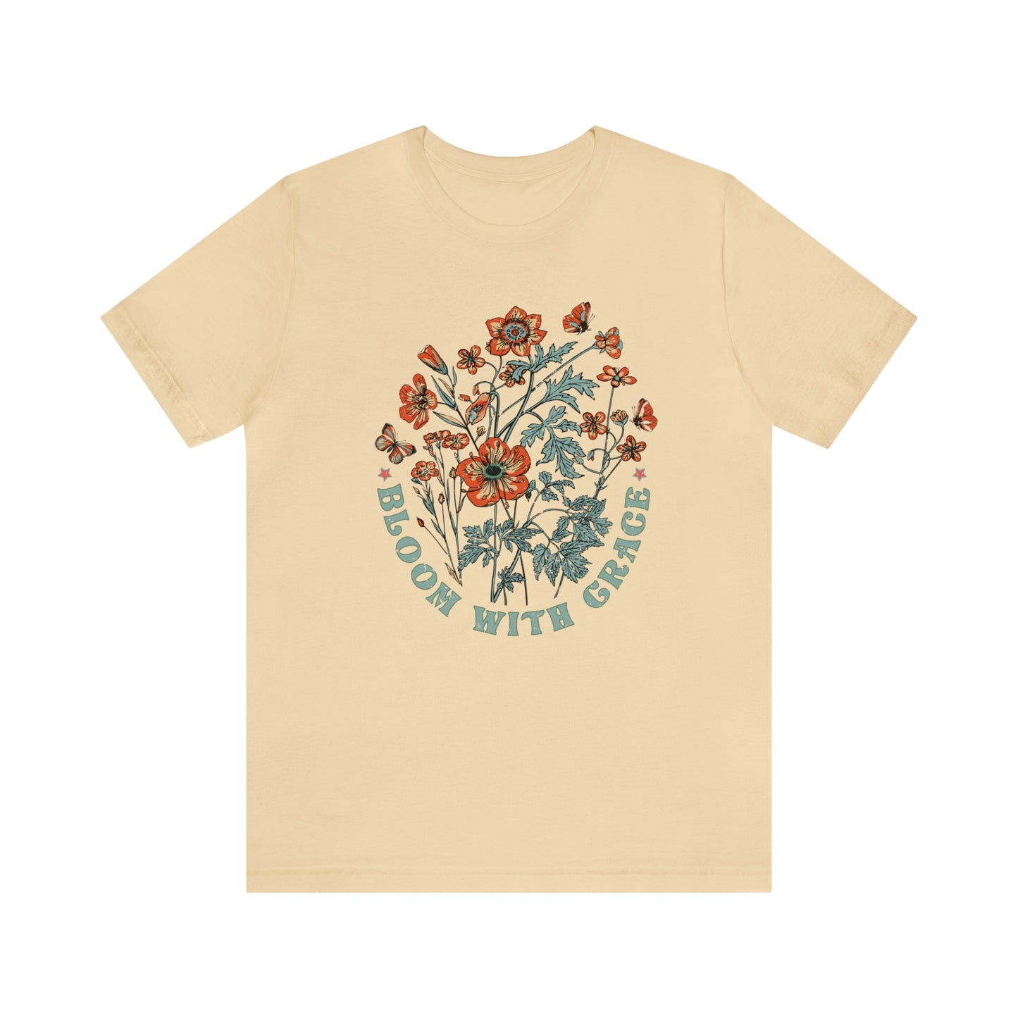 "Bloom With Grace" Bella Canvas Short Sleeve Tee