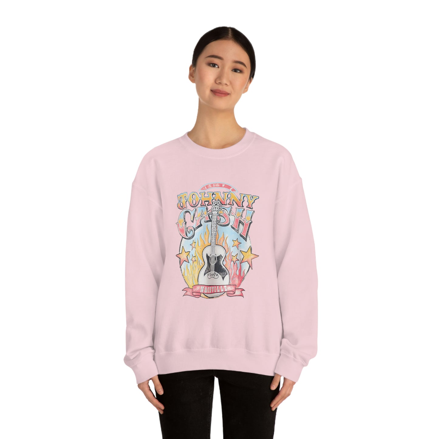 "Johnny Cash" Unisex Heavy Blend™ Crewneck Sweatshirt
