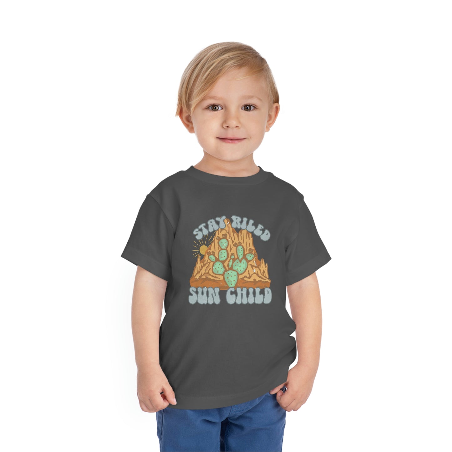 "Stay Riled Wild Child" Toddler Short Sleeve Tee (2T-5T)