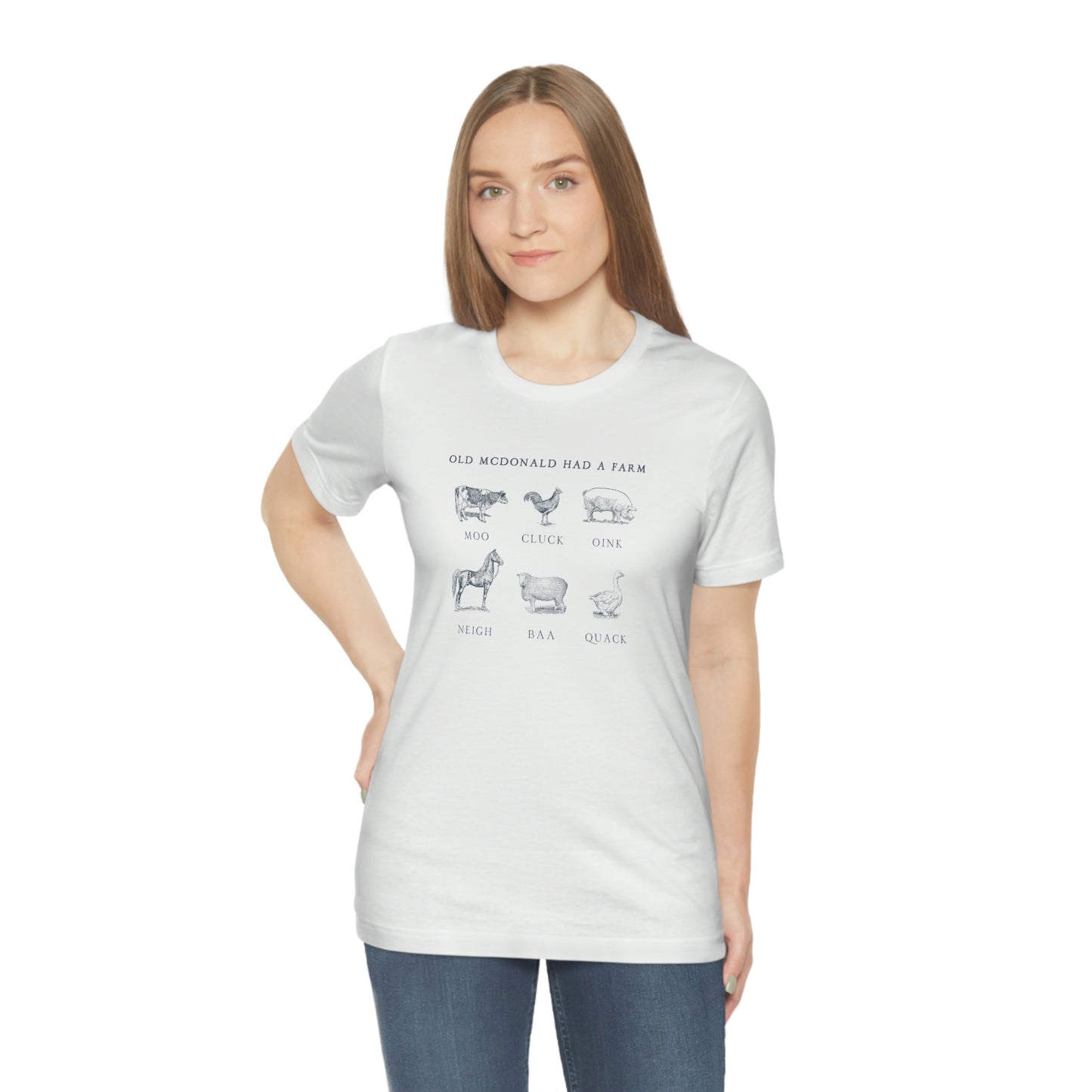"Old McDonald Tee" Unisex Jersey Short Sleeve Tee (Bella Canvas 3001)