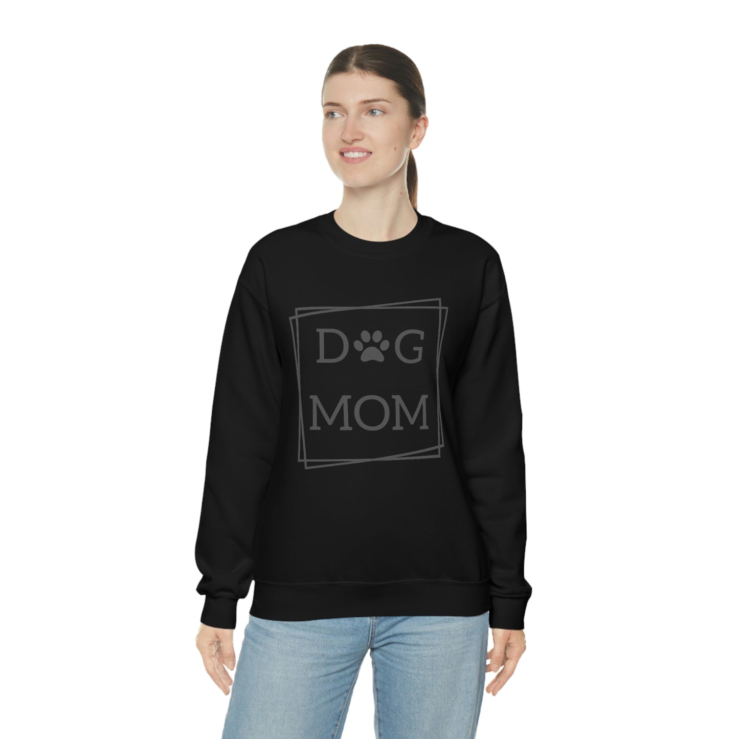 "Dog Mom" Unisex Heavy Blend™ Crewneck Sweatshirt