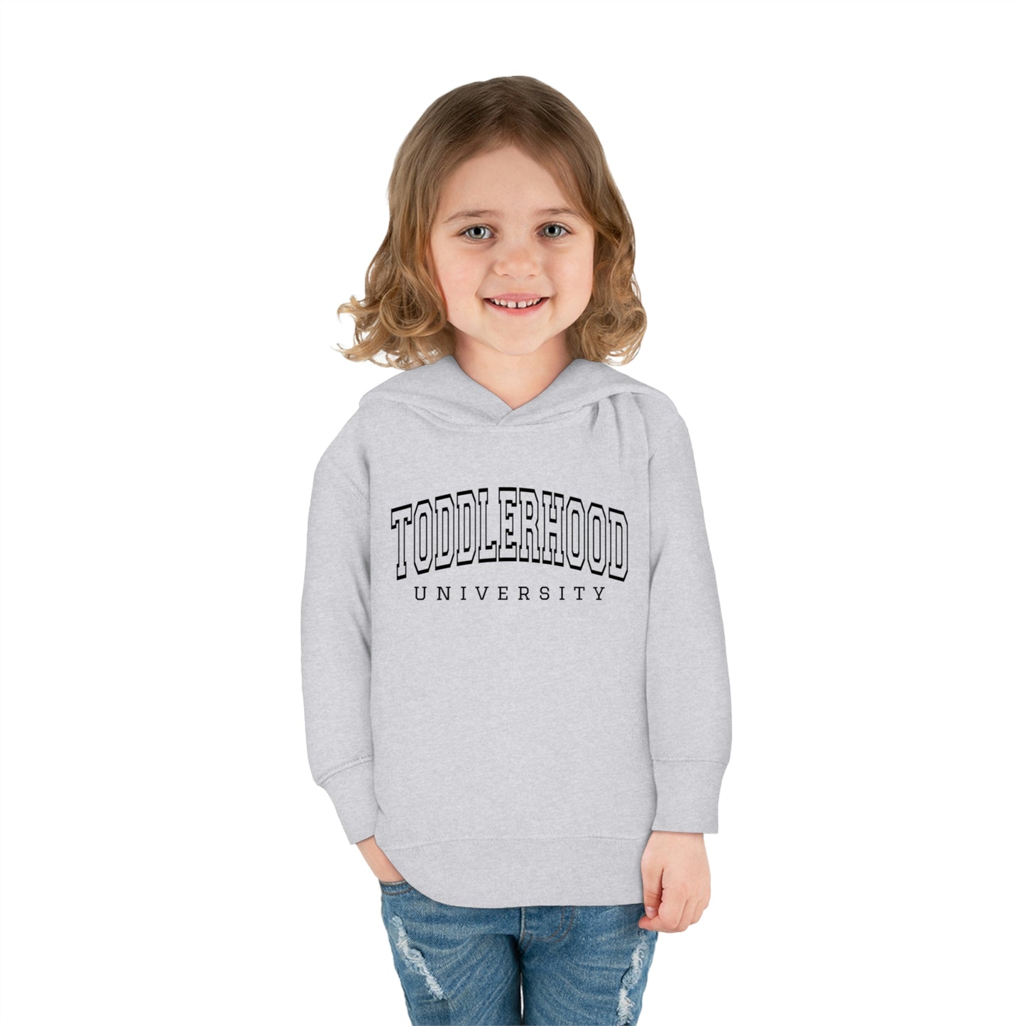 "Toddlerhood University" Toddler Pullover Fleece Hoodie (2T-6T)