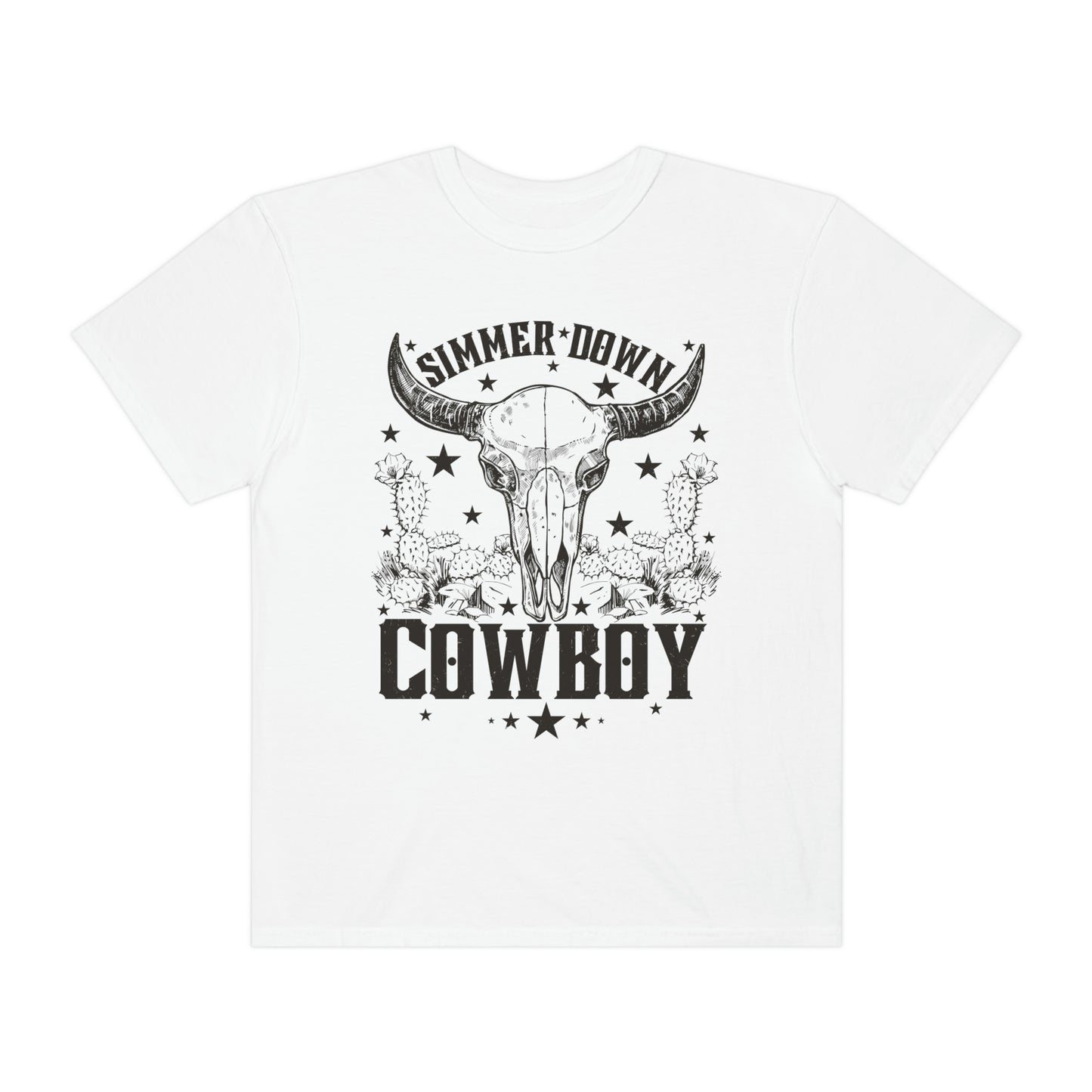 "Simmer Down Cowboy" Comfort Colors Unisex Graphic T-shirt