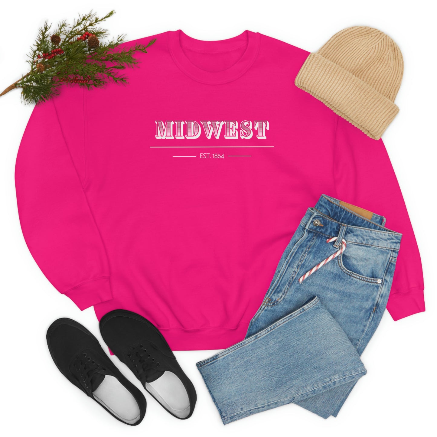"Midwest" Unisex Heavy Blend™ Crewneck Sweatshirt