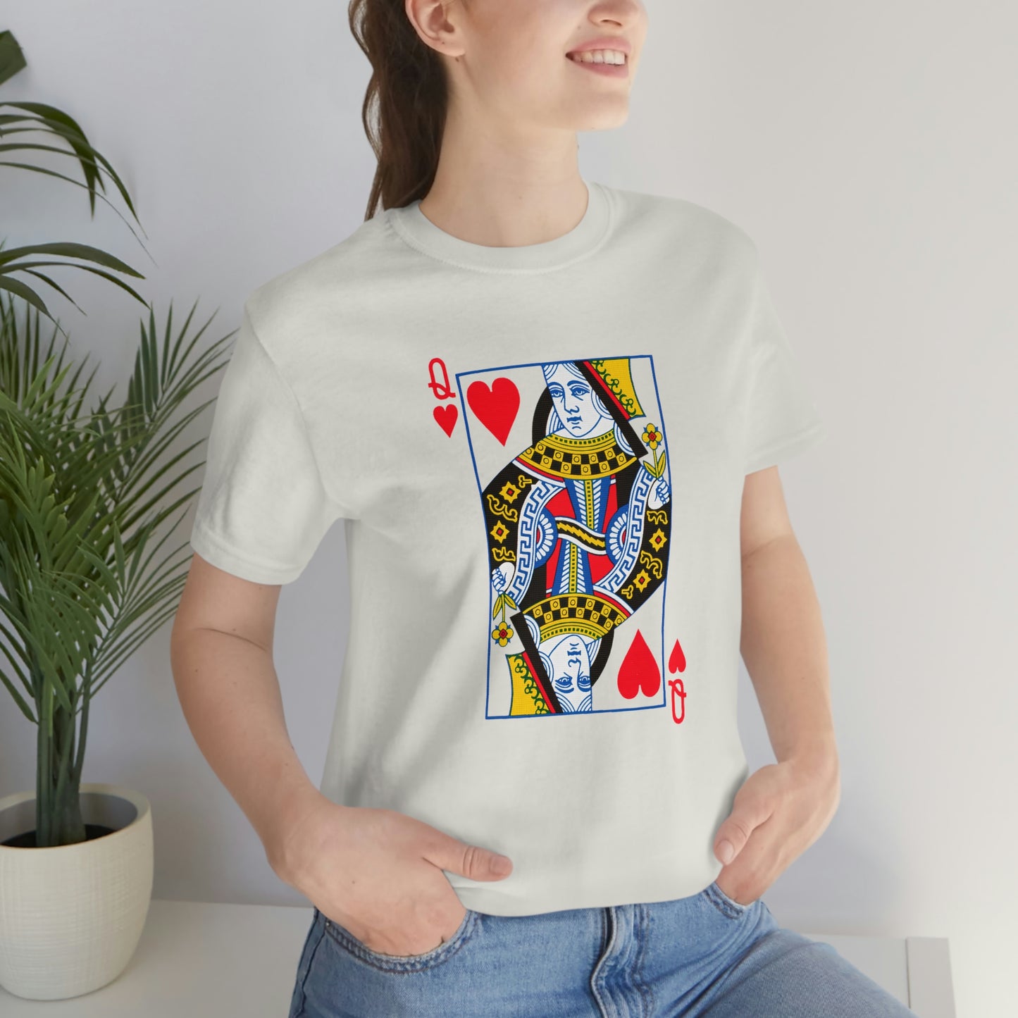 "Queen of Hearts" Unisex Jersey Short Sleeve Tee