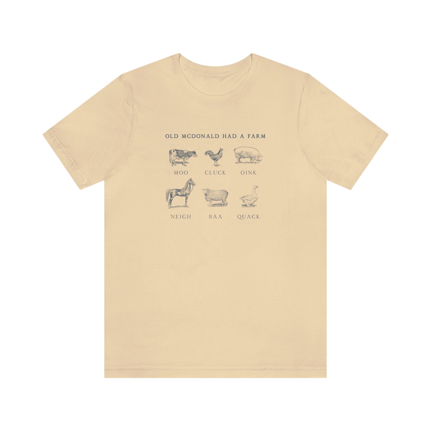 "Old McDonald Tee" Unisex Jersey Short Sleeve Tee (Bella Canvas 3001)