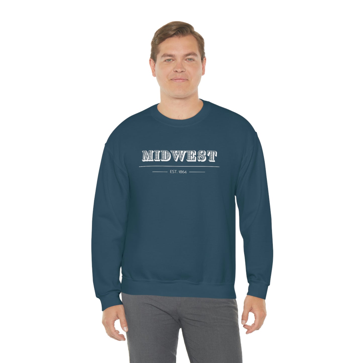 "Midwest" Unisex Heavy Blend™ Crewneck Sweatshirt