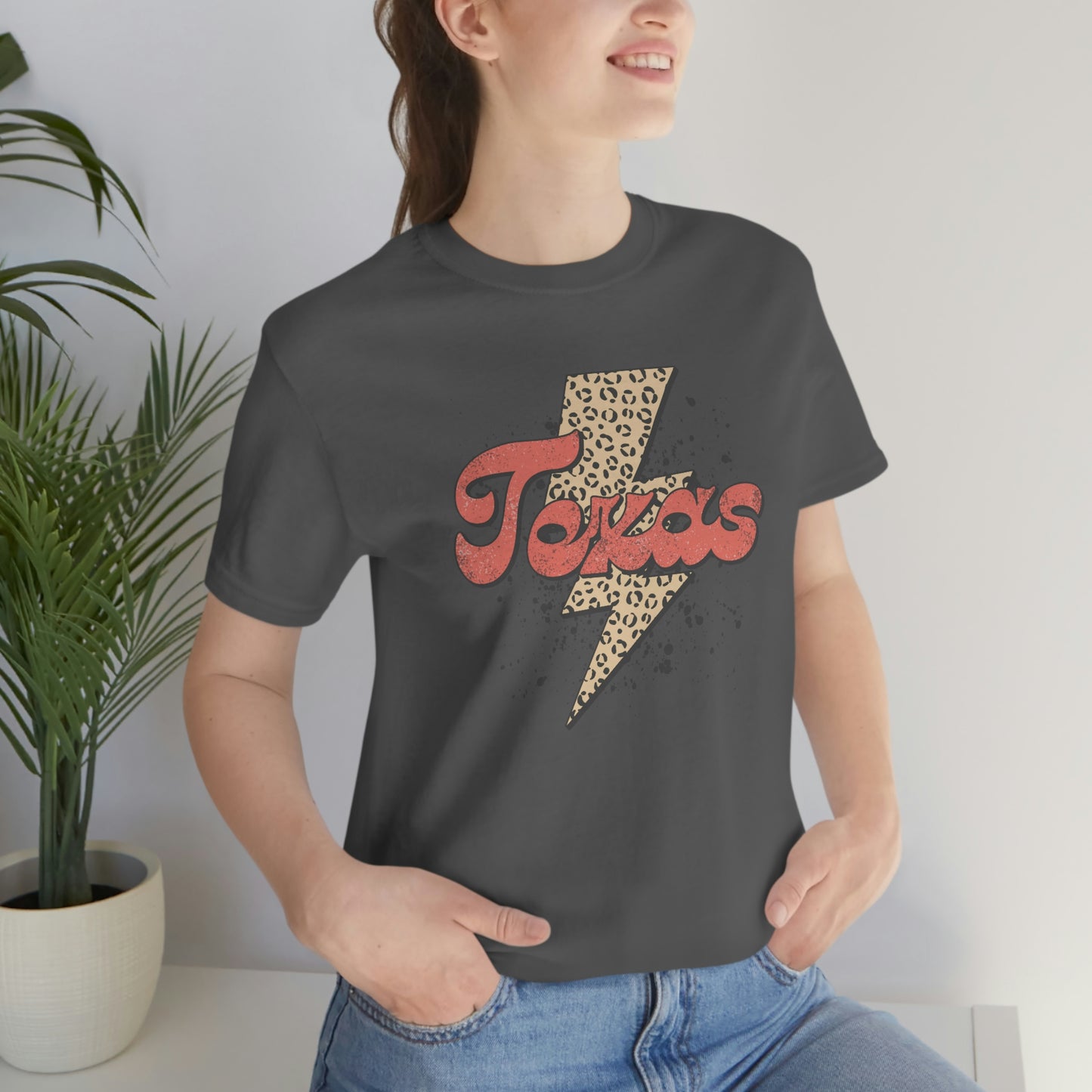 "Texas" Unisex Jersey Short Sleeve Tee (Bella Canvas 3001)