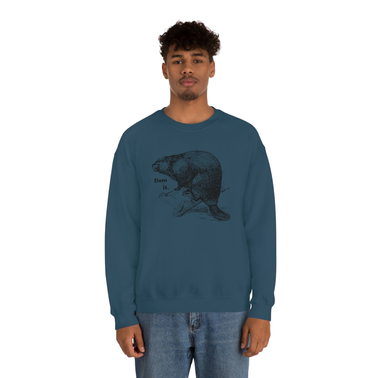 "Dam it" Gildan Graphic Crewneck Sweatshirt