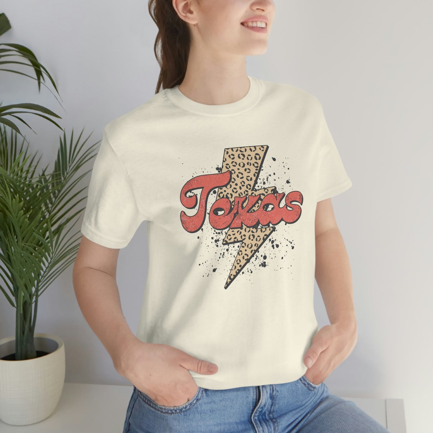 "Texas" Unisex Jersey Short Sleeve Tee (Bella Canvas 3001)