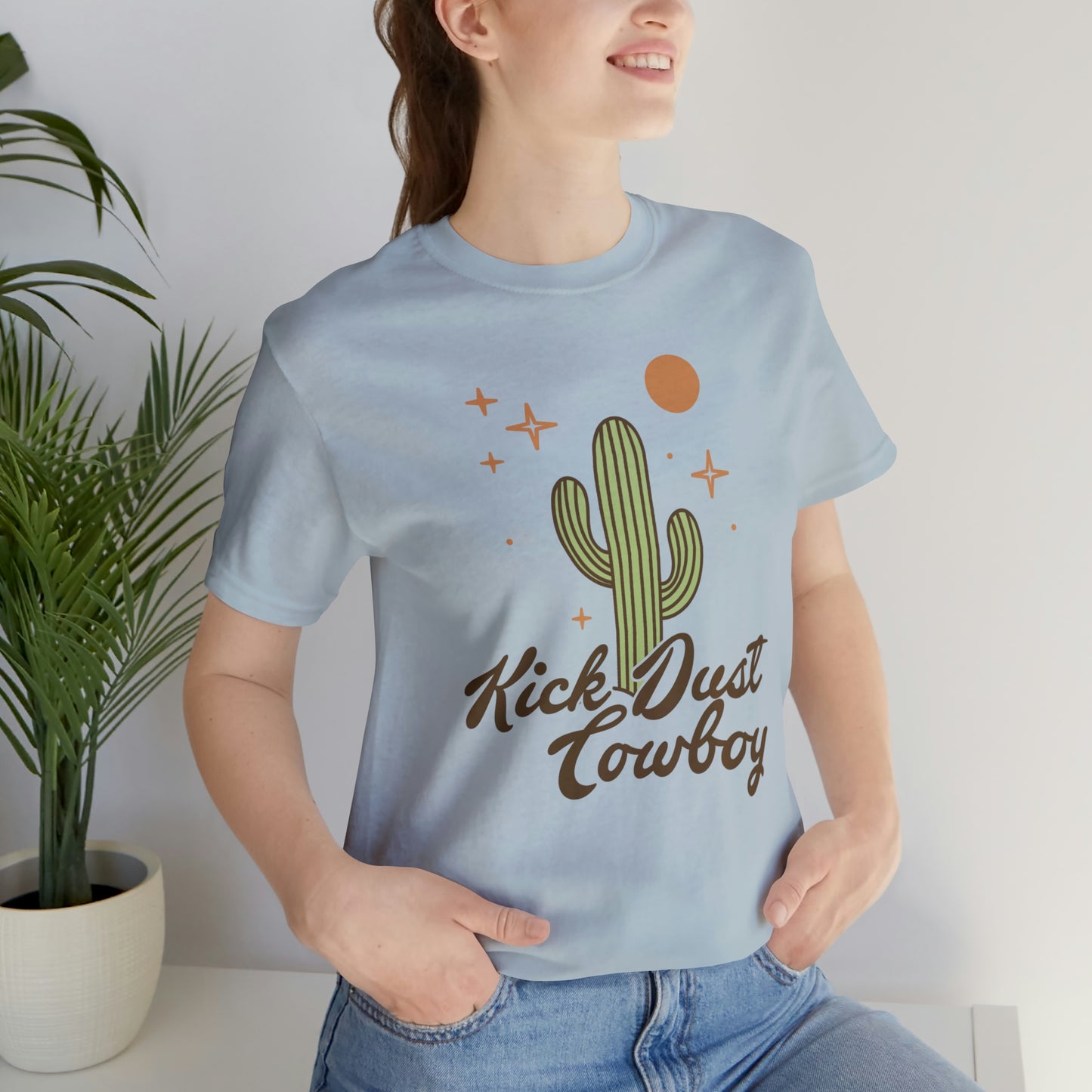 "Kick Dust Cowboy" Bella Canvas Short Sleeve Tee