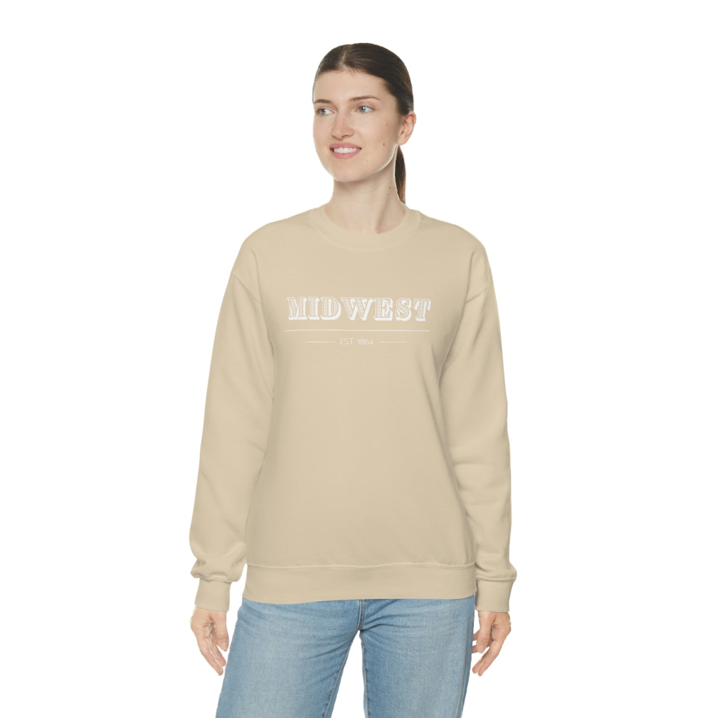 "Midwest" Unisex Heavy Blend™ Crewneck Sweatshirt