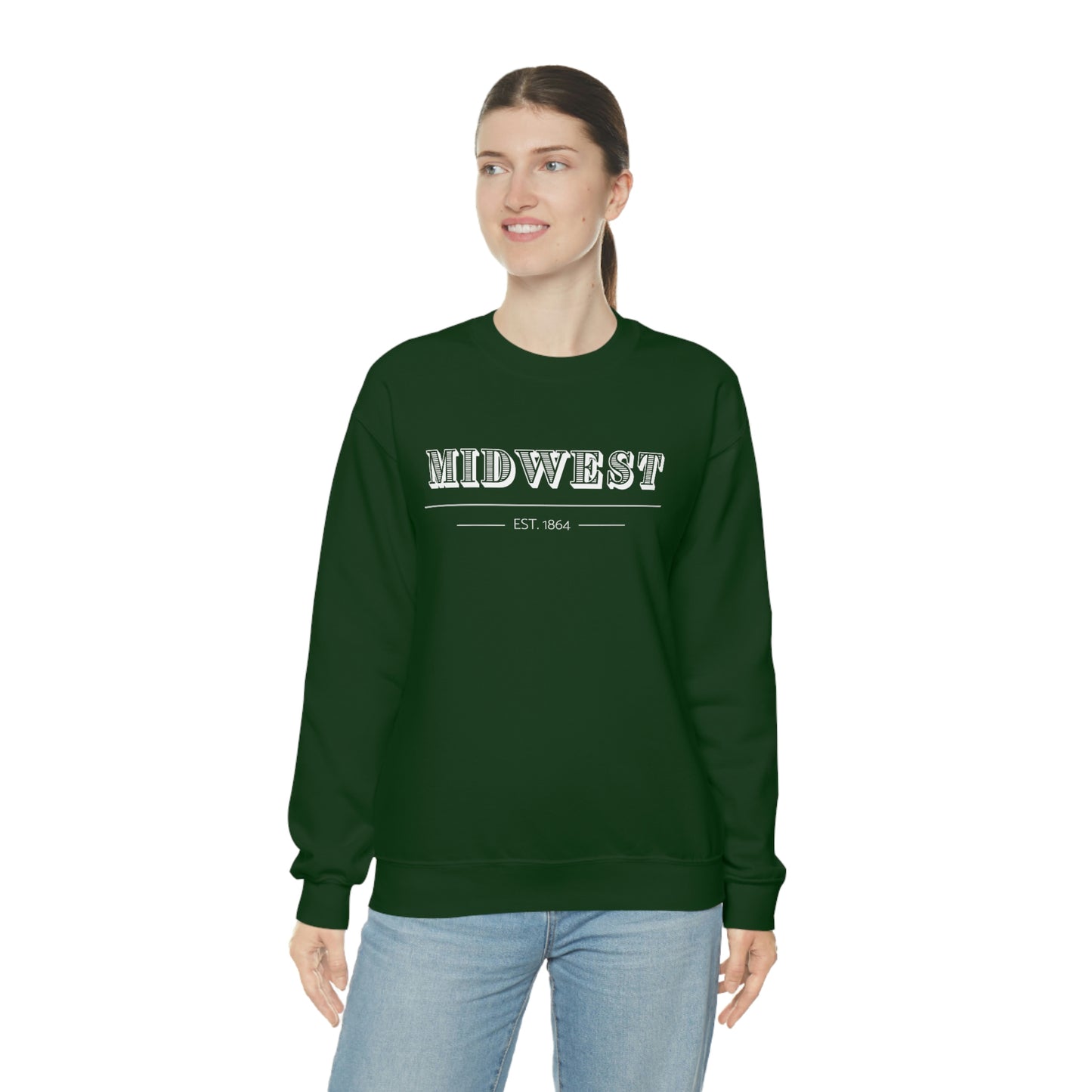 "Midwest" Unisex Heavy Blend™ Crewneck Sweatshirt