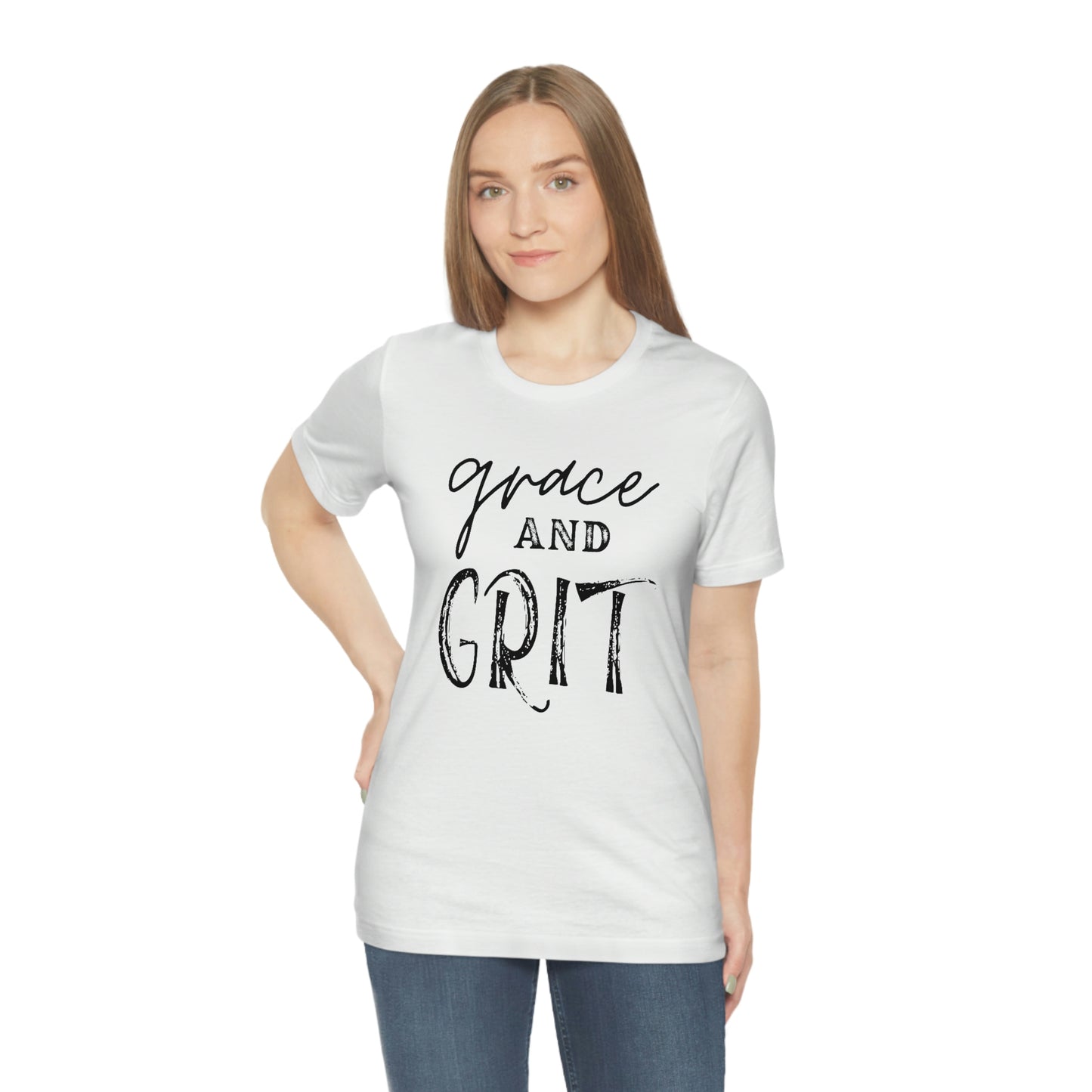 "Grace and Grit" Unisex Jersey Short Tee