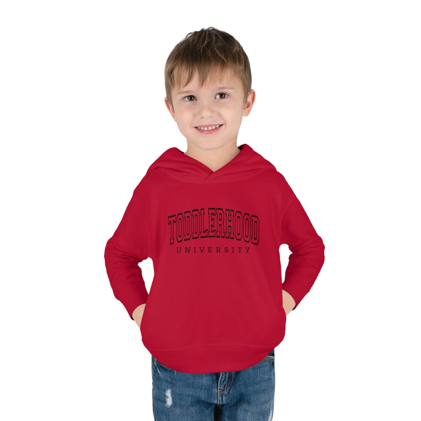 "Toddlerhood University" Toddler Pullover Fleece Hoodie (2T-6T)