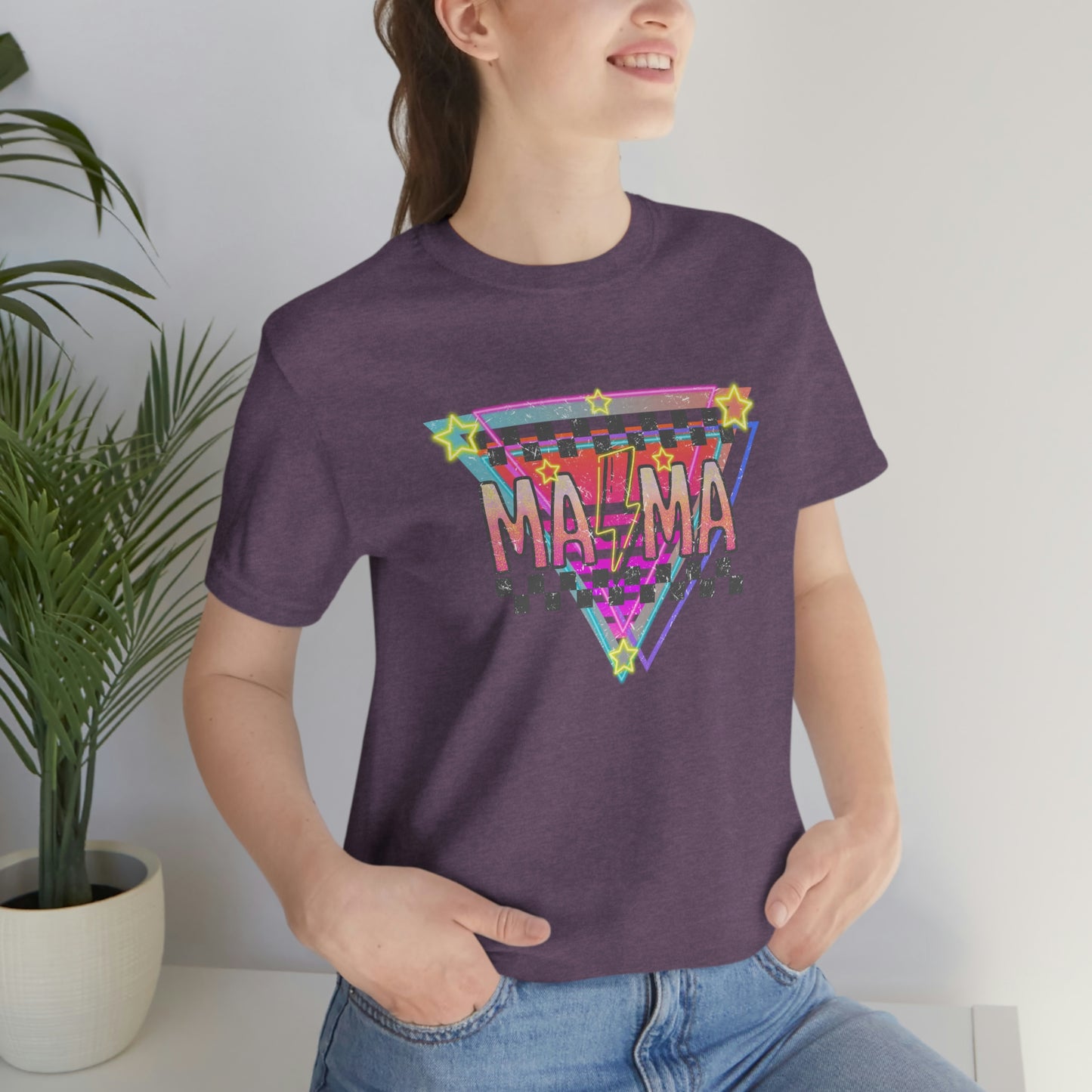 "Retro MAMA" Unisex Jersey Short Sleeve Tee