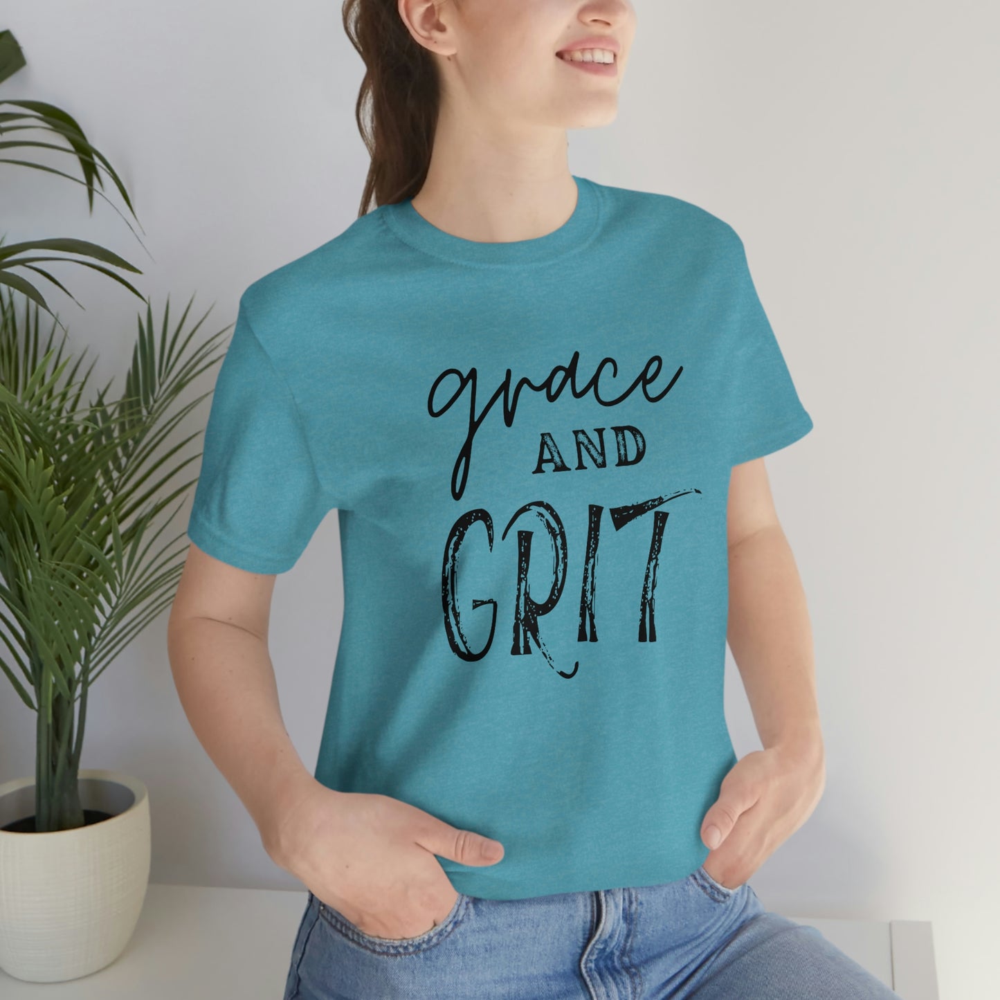 "Grace and Grit" Unisex Jersey Short Tee