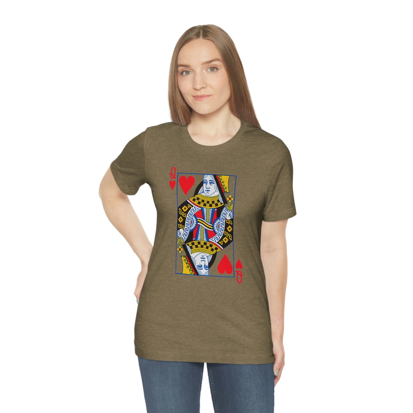 "Queen of Hearts" Unisex Jersey Short Sleeve Tee