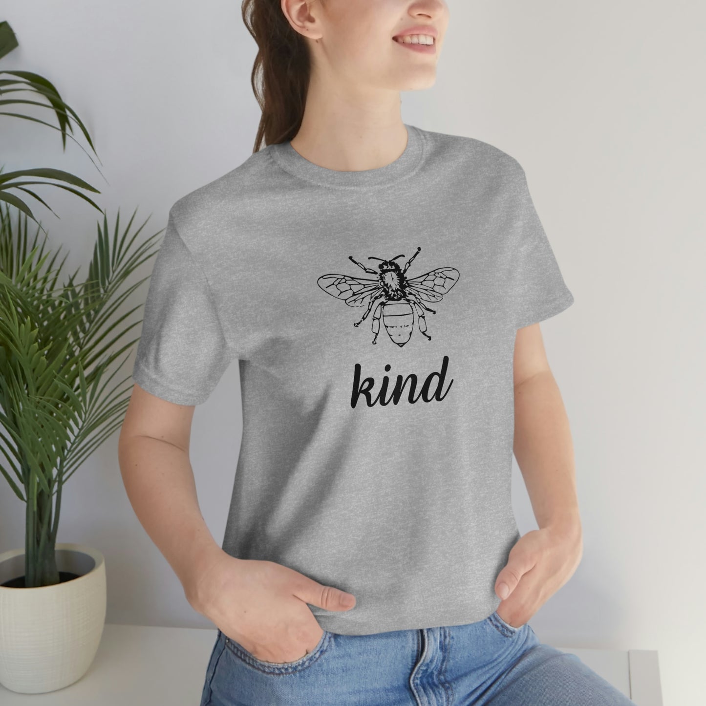 "Bee Kind" Unisex Jersey Short Sleeve Tee