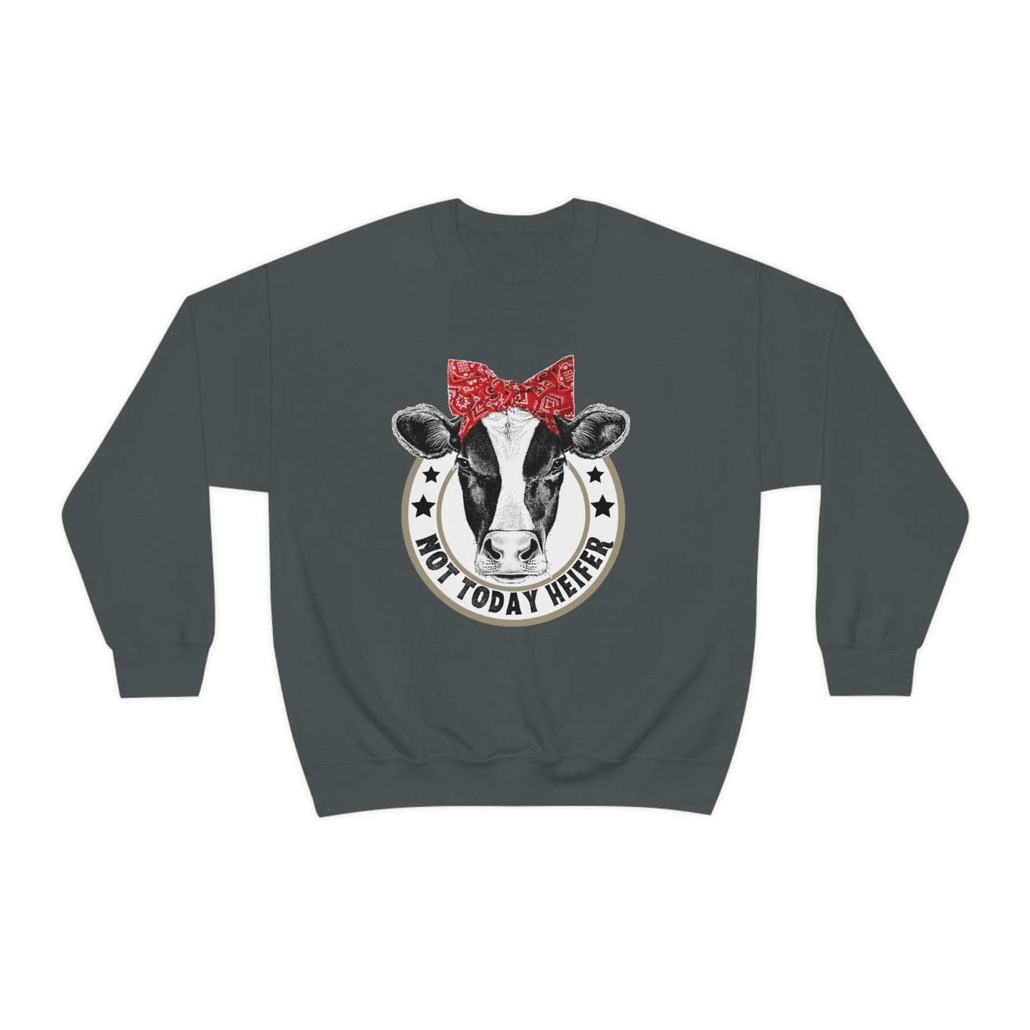 "Not Today Heifer" Unisex Heavy Blend™ Crewneck Sweatshirt