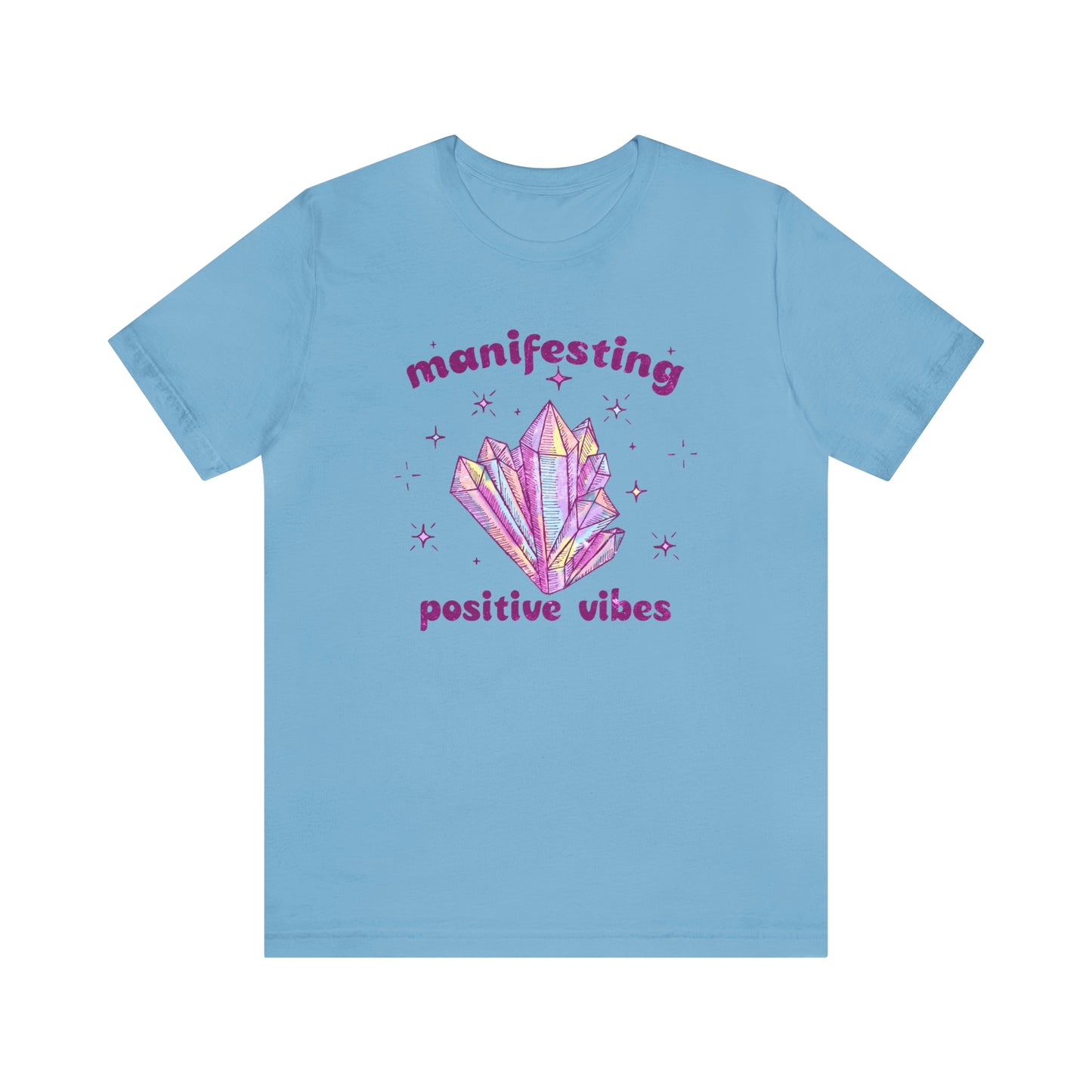 "Manifesting Positive Vibes" Bella Canvas Short Sleeve Tee
