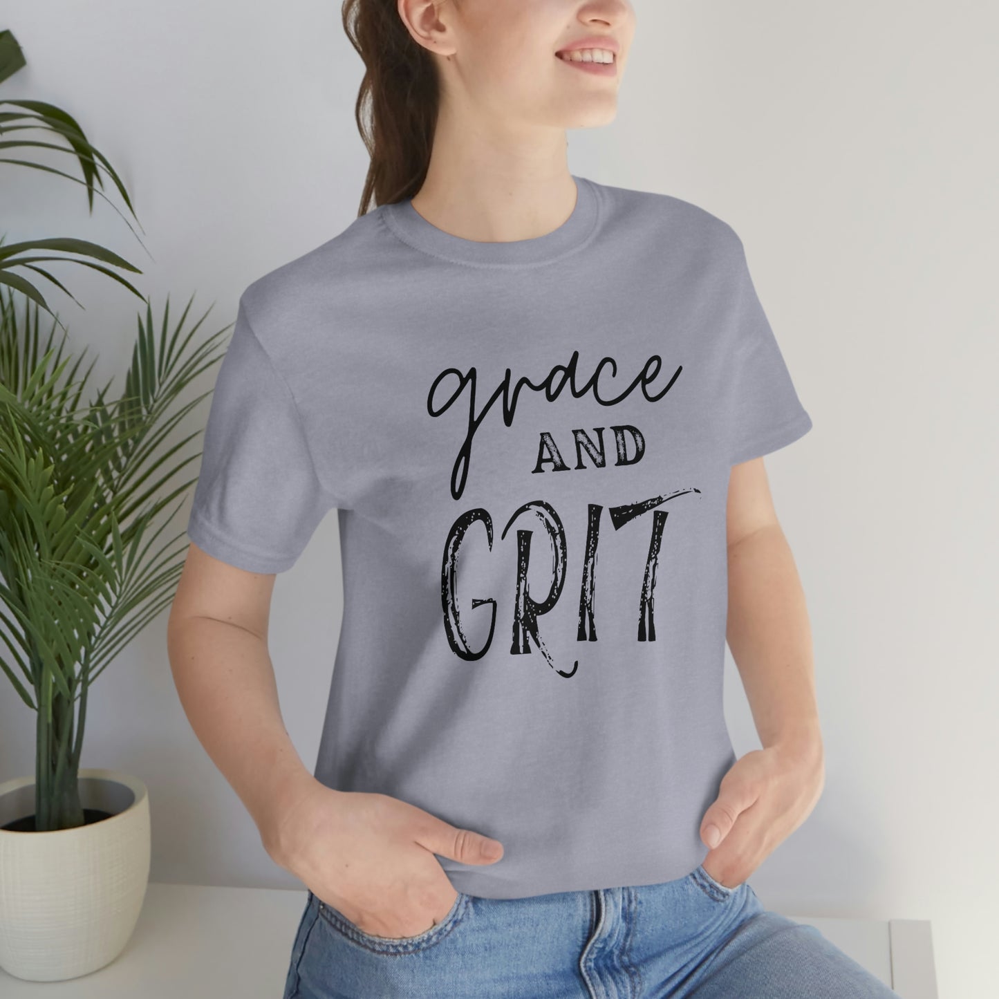 "Grace and Grit" Unisex Jersey Short Tee