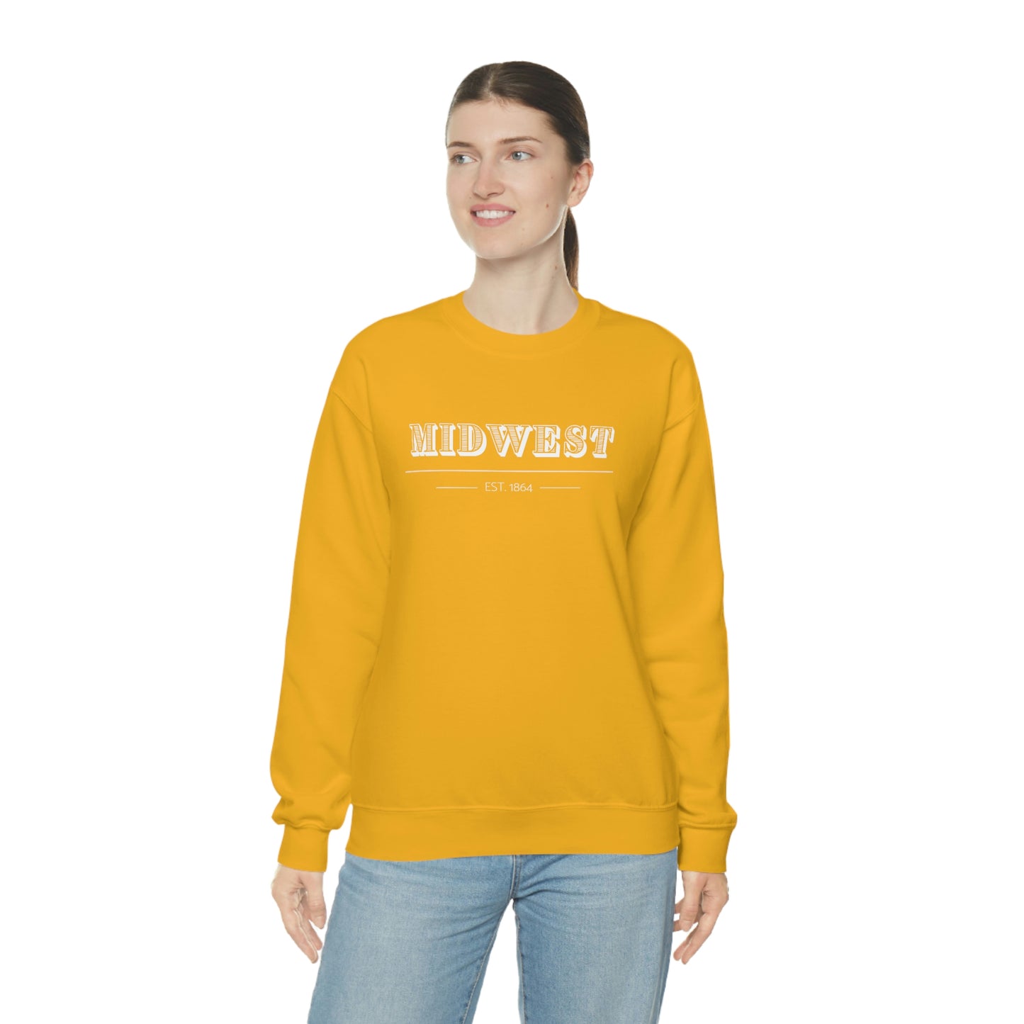 "Midwest" Unisex Heavy Blend™ Crewneck Sweatshirt