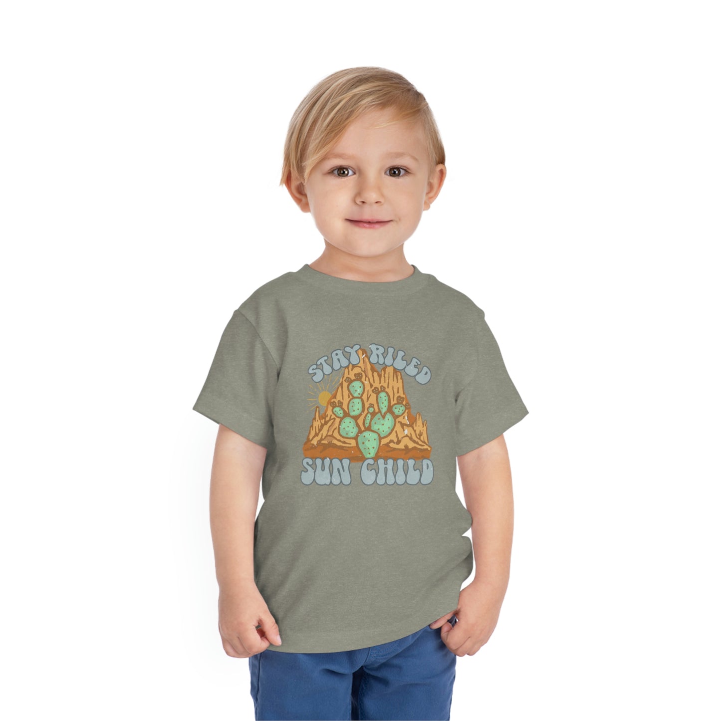 "Stay Riled Wild Child" Toddler Short Sleeve Tee (2T-5T)