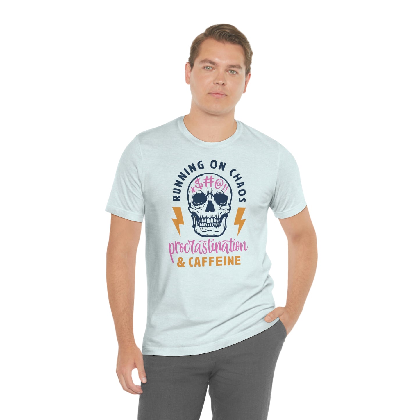 "Chaos and Caffeine" Unisex Jersey Short Sleeve Tee