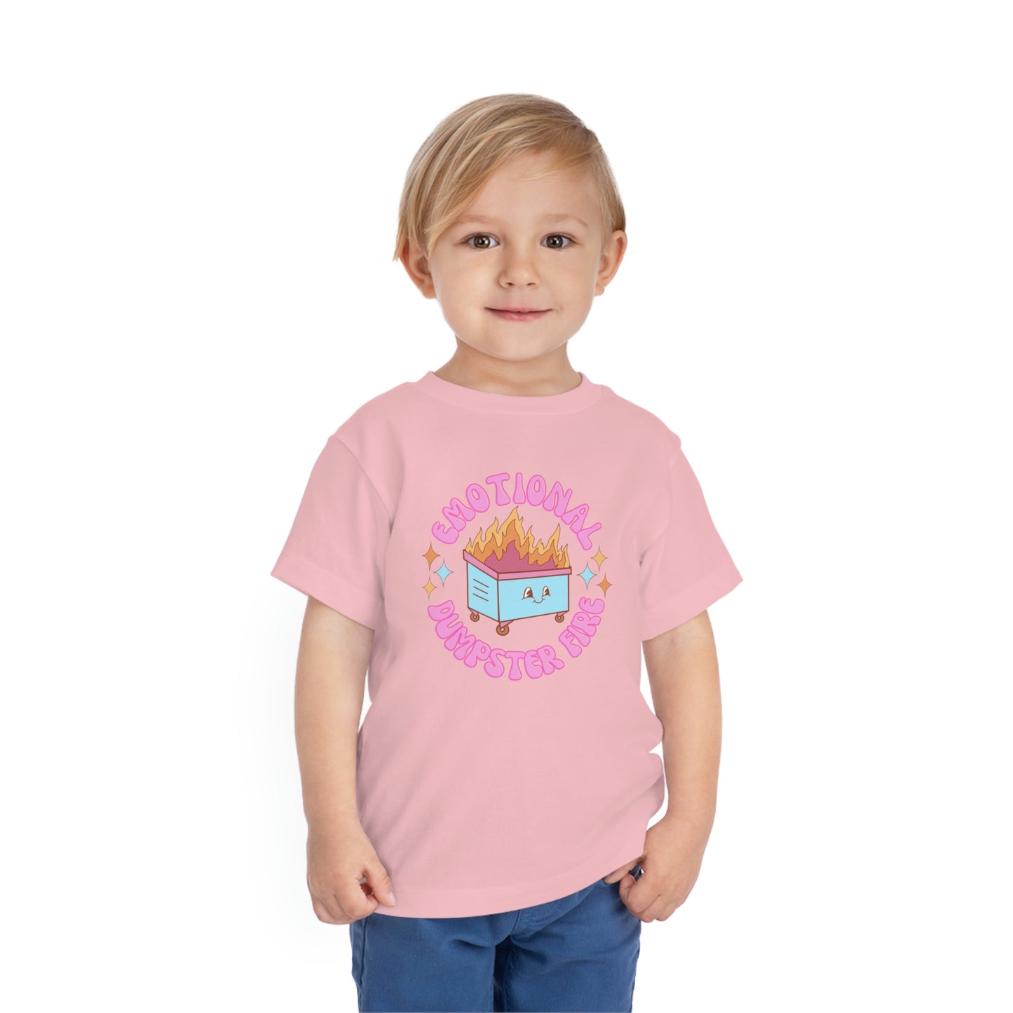 "Emotional Dumpster Fire" Toddler Short Sleeve Tee (2T-5T)
