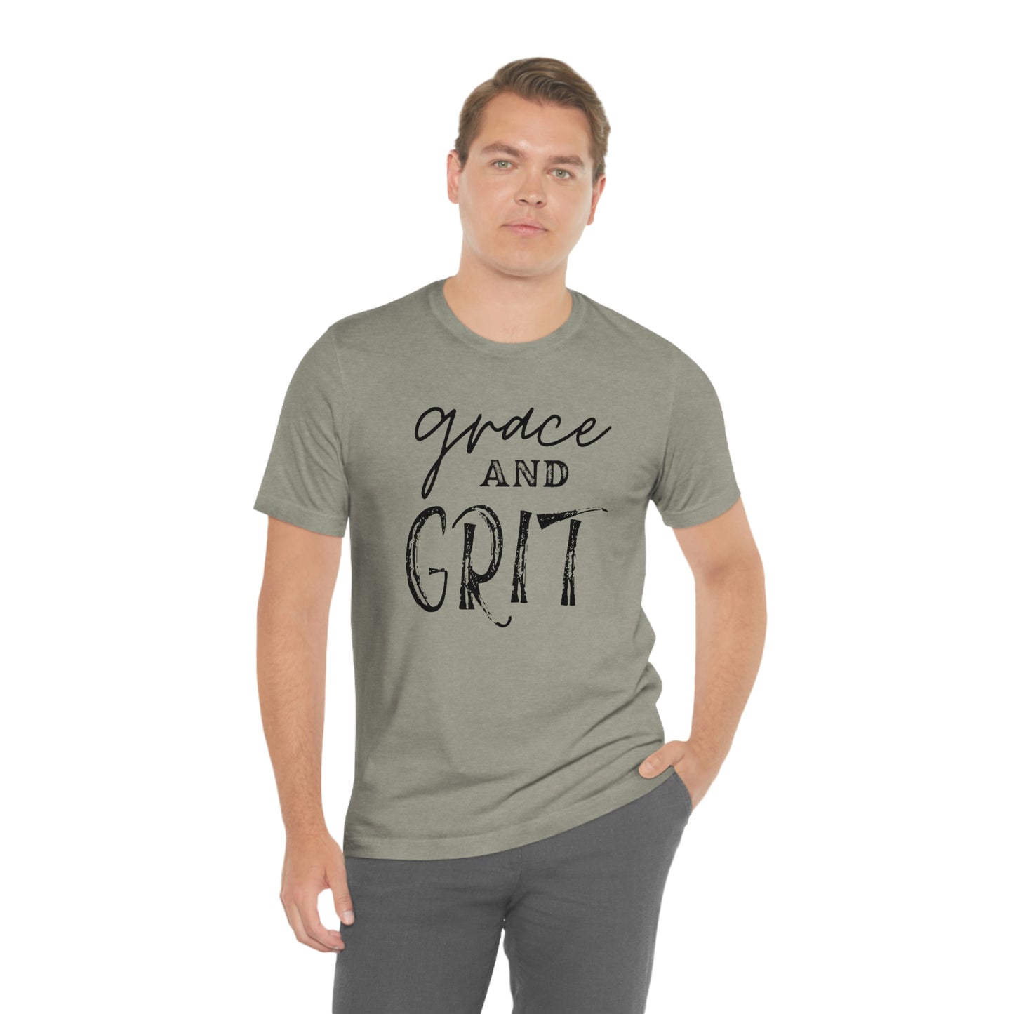 "Grace and Grit" Unisex Jersey Short Tee