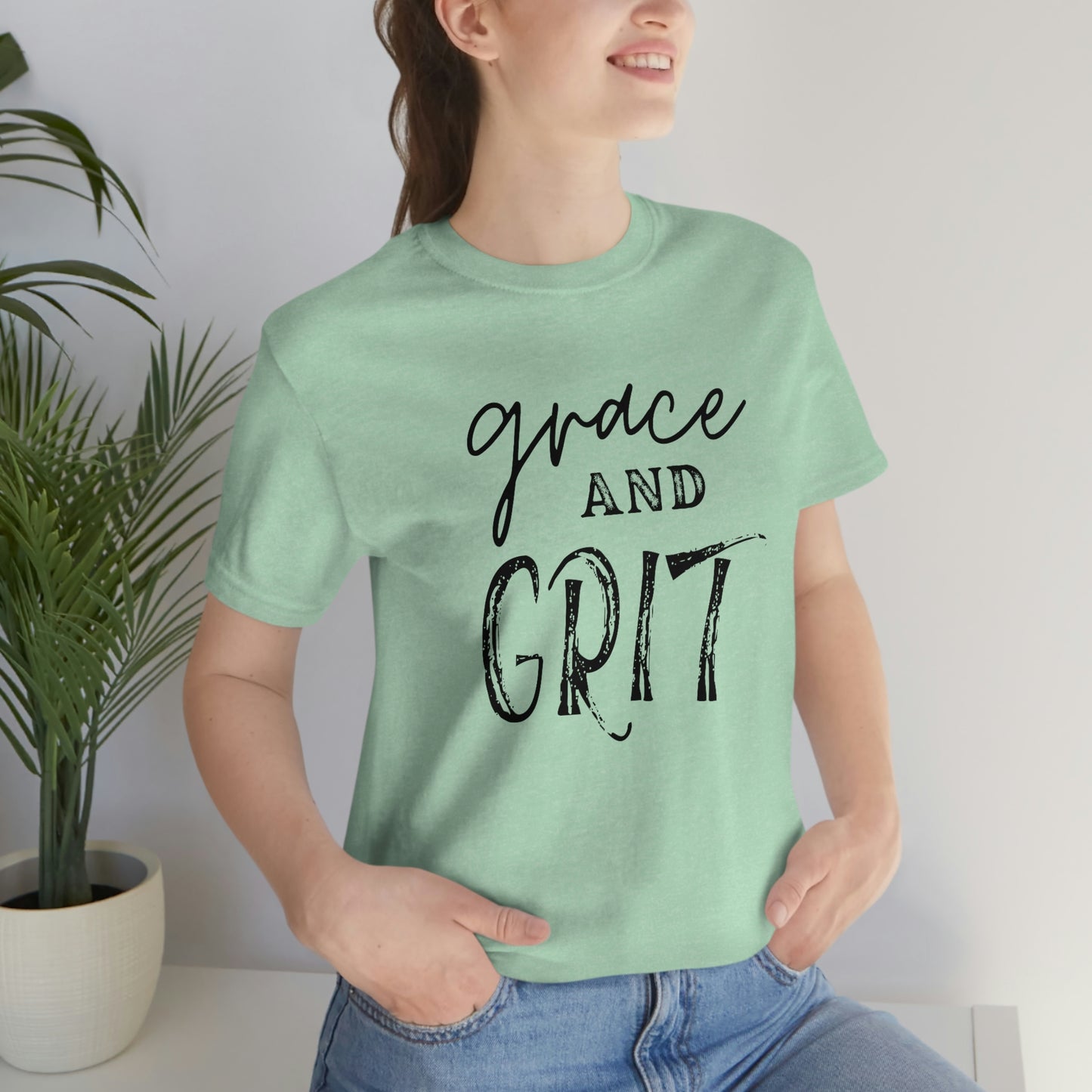 "Grace and Grit" Unisex Jersey Short Tee