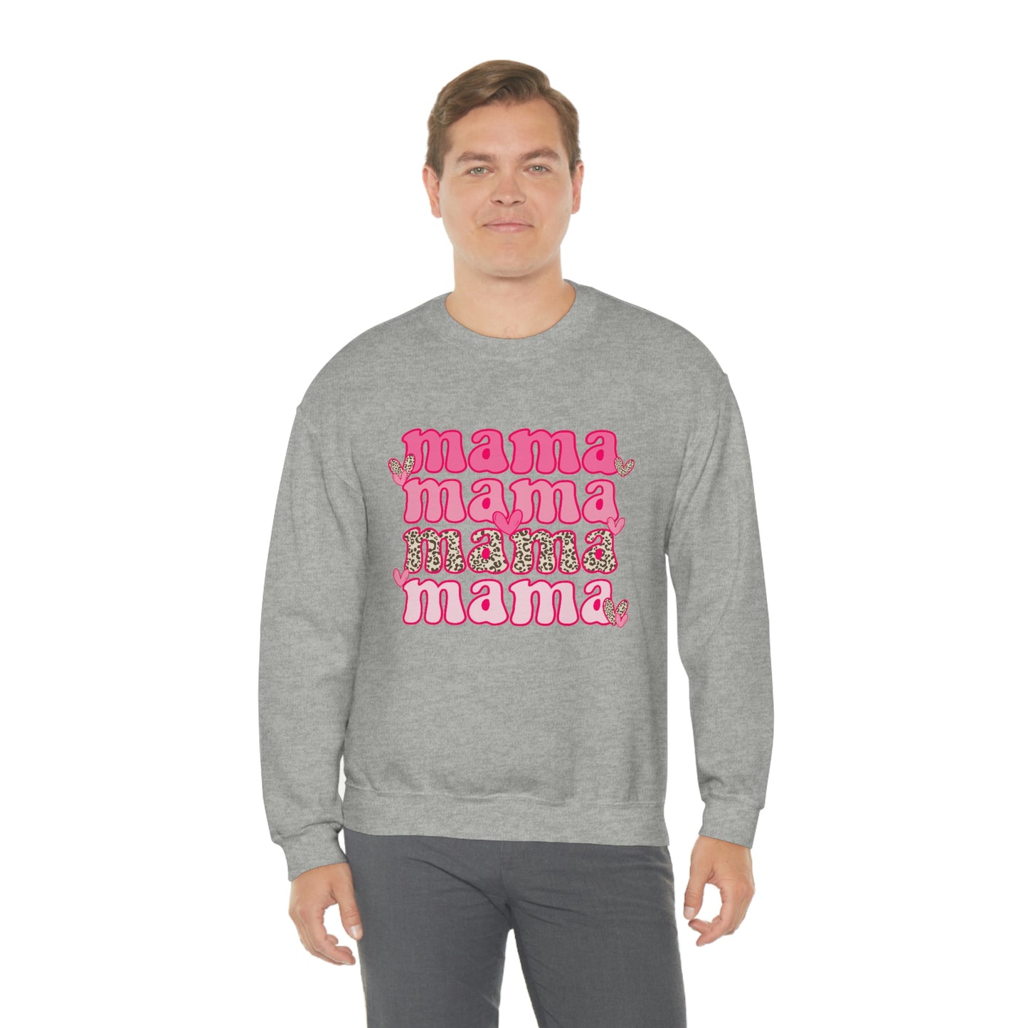 "Mama" Unisex Heavy Blend™ Crewneck Sweatshirt