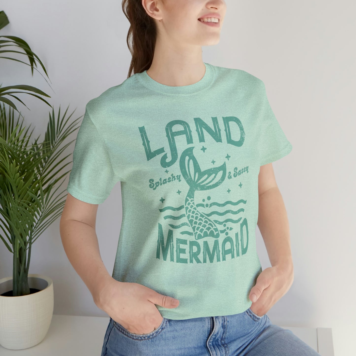 "Land Mermaid" Bella Canvas Short Sleeve Tee