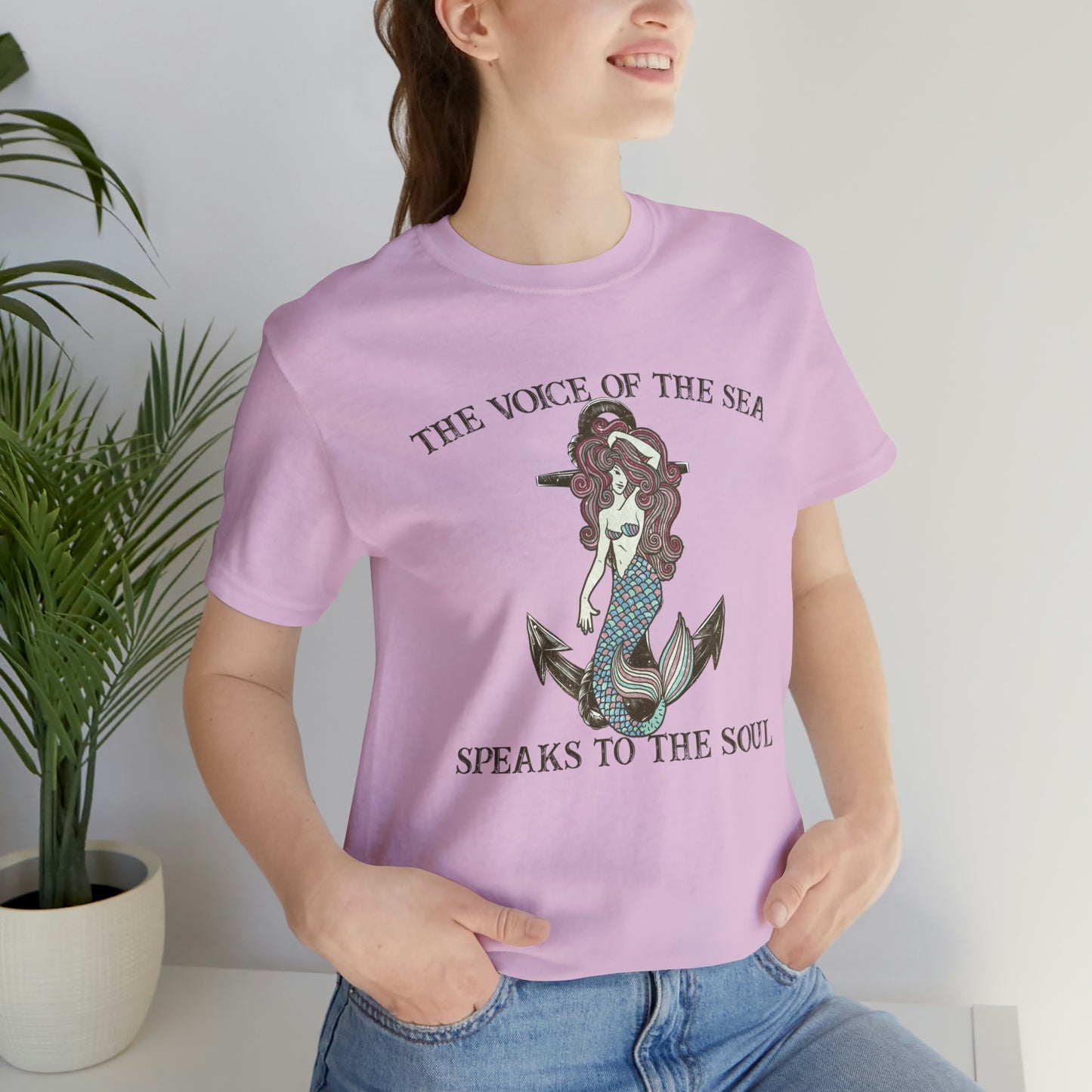 "The Voice of the Sea Speaks to the Soul" Bella Canvas Short Sleeve Tee