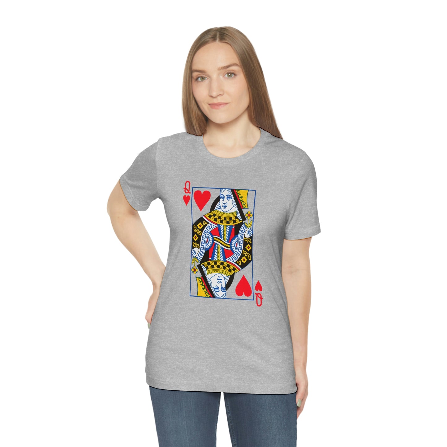 "Queen of Hearts" Unisex Jersey Short Sleeve Tee