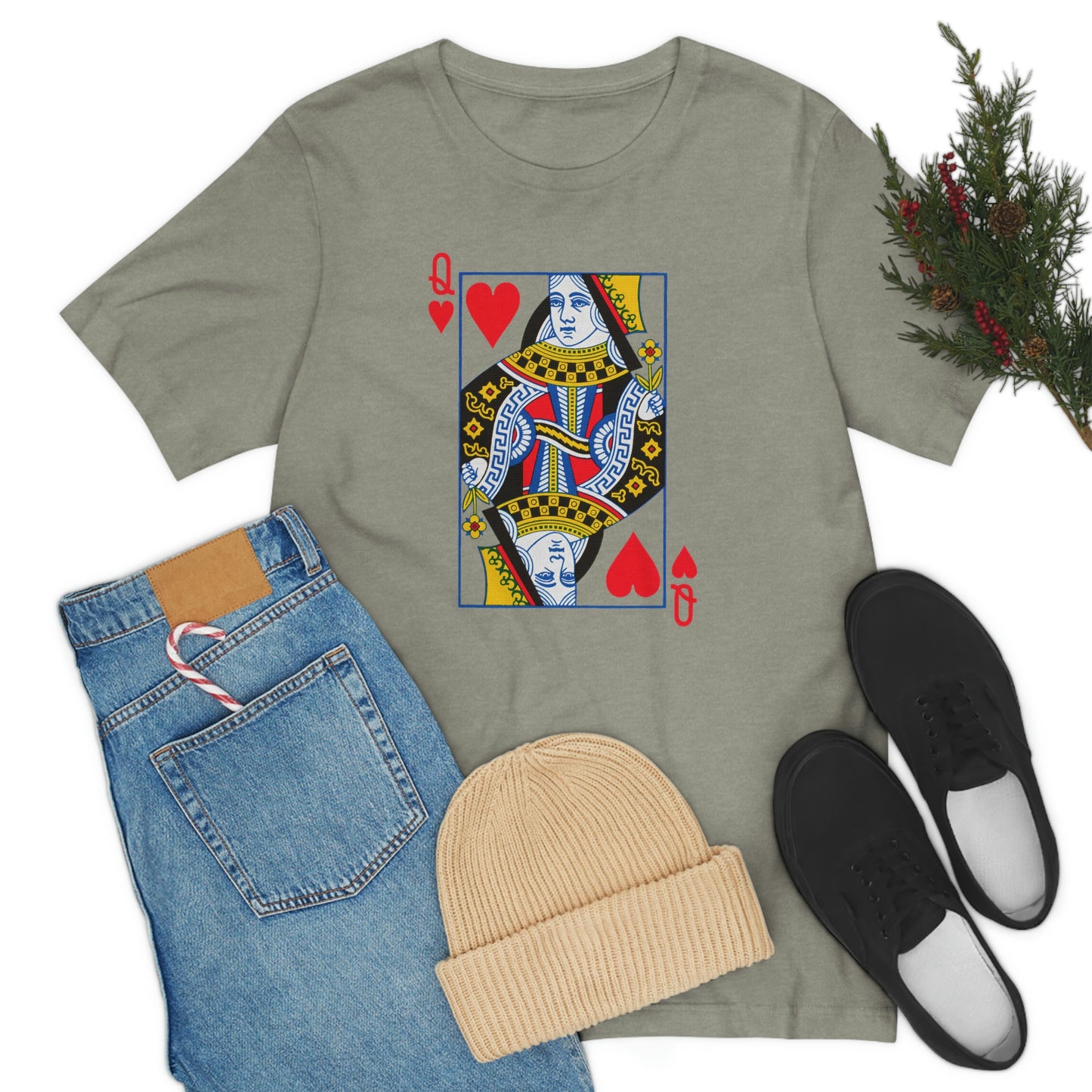 "Queen of Hearts" Unisex Jersey Short Sleeve Tee