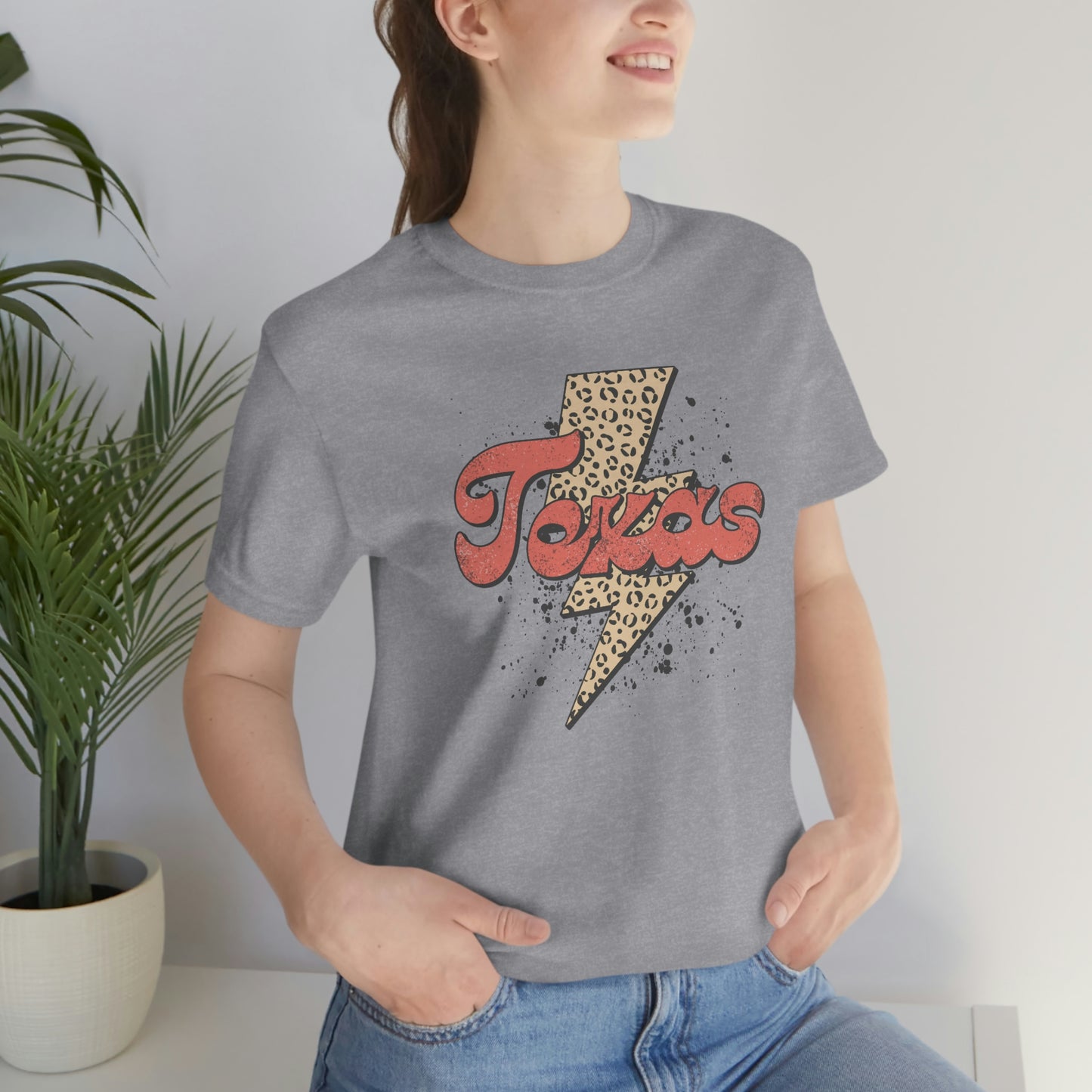 "Texas" Unisex Jersey Short Sleeve Tee (Bella Canvas 3001)