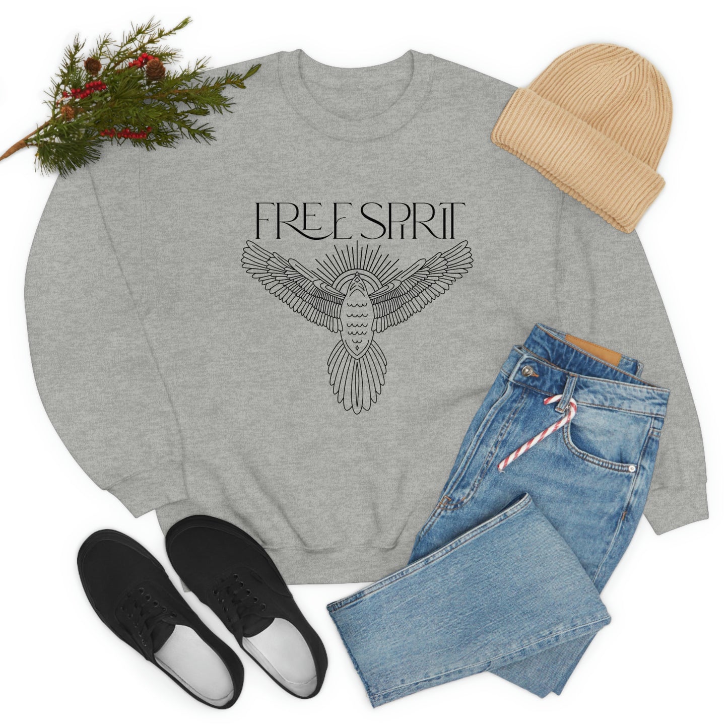 "Free Spirit" Unisex Crewneck Sweatshirt