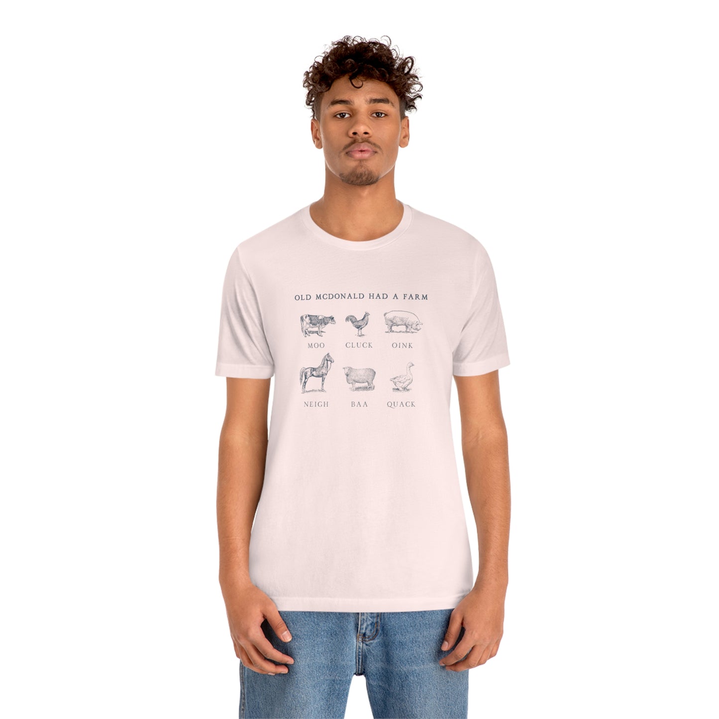 "Old McDonald Tee" Unisex Jersey Short Sleeve Tee (Bella Canvas 3001)