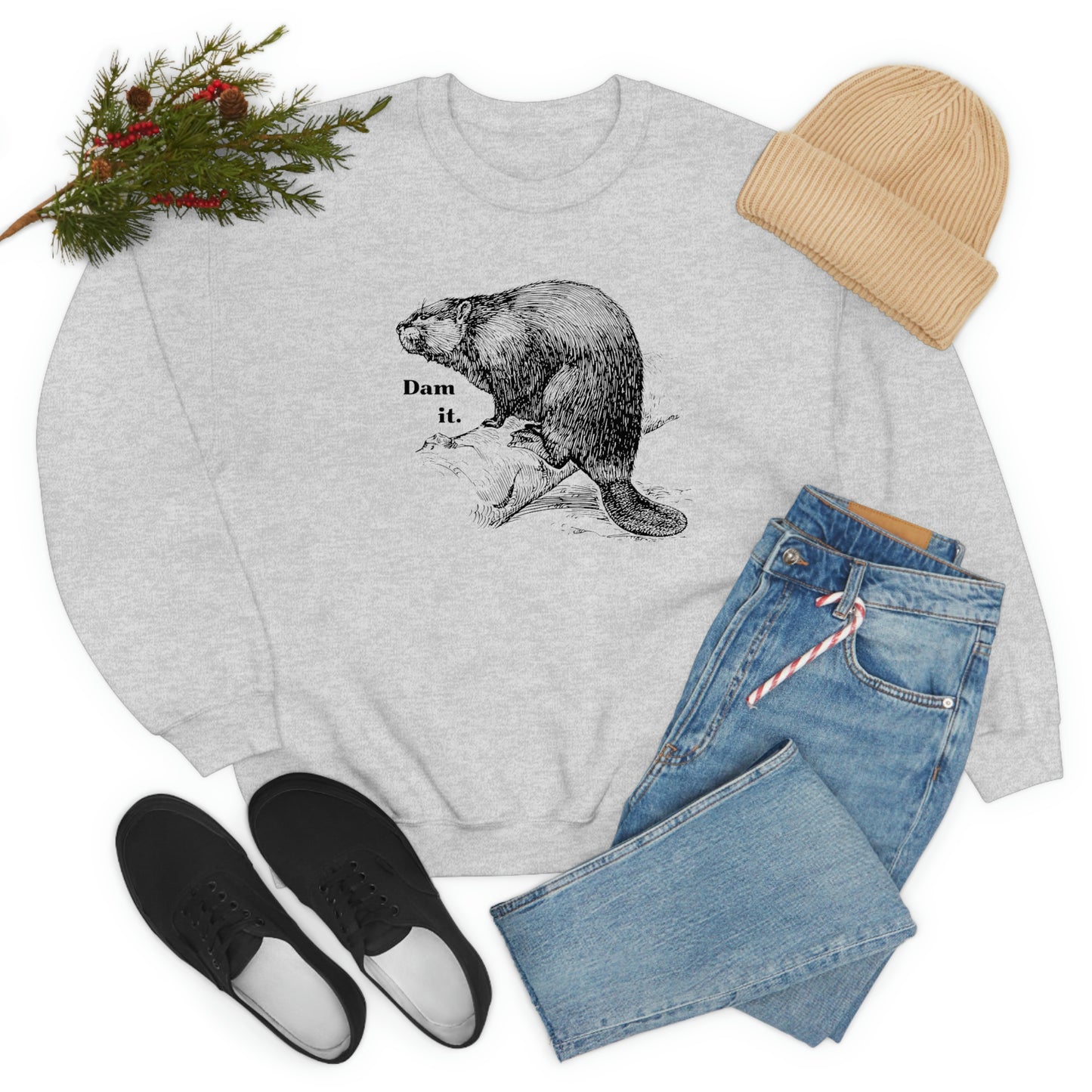 "Dam it" Gildan Graphic Crewneck Sweatshirt