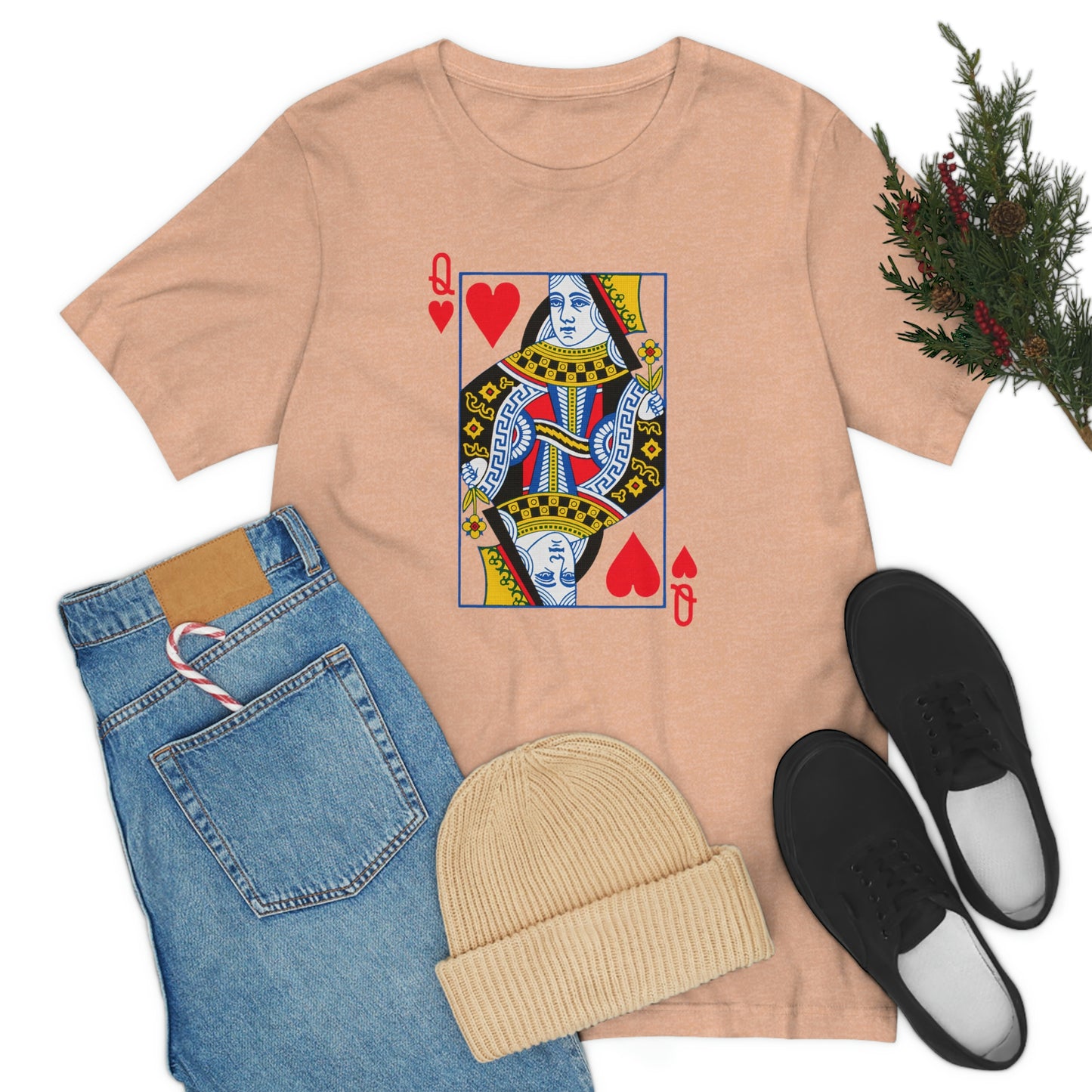 "Queen of Hearts" Unisex Jersey Short Sleeve Tee