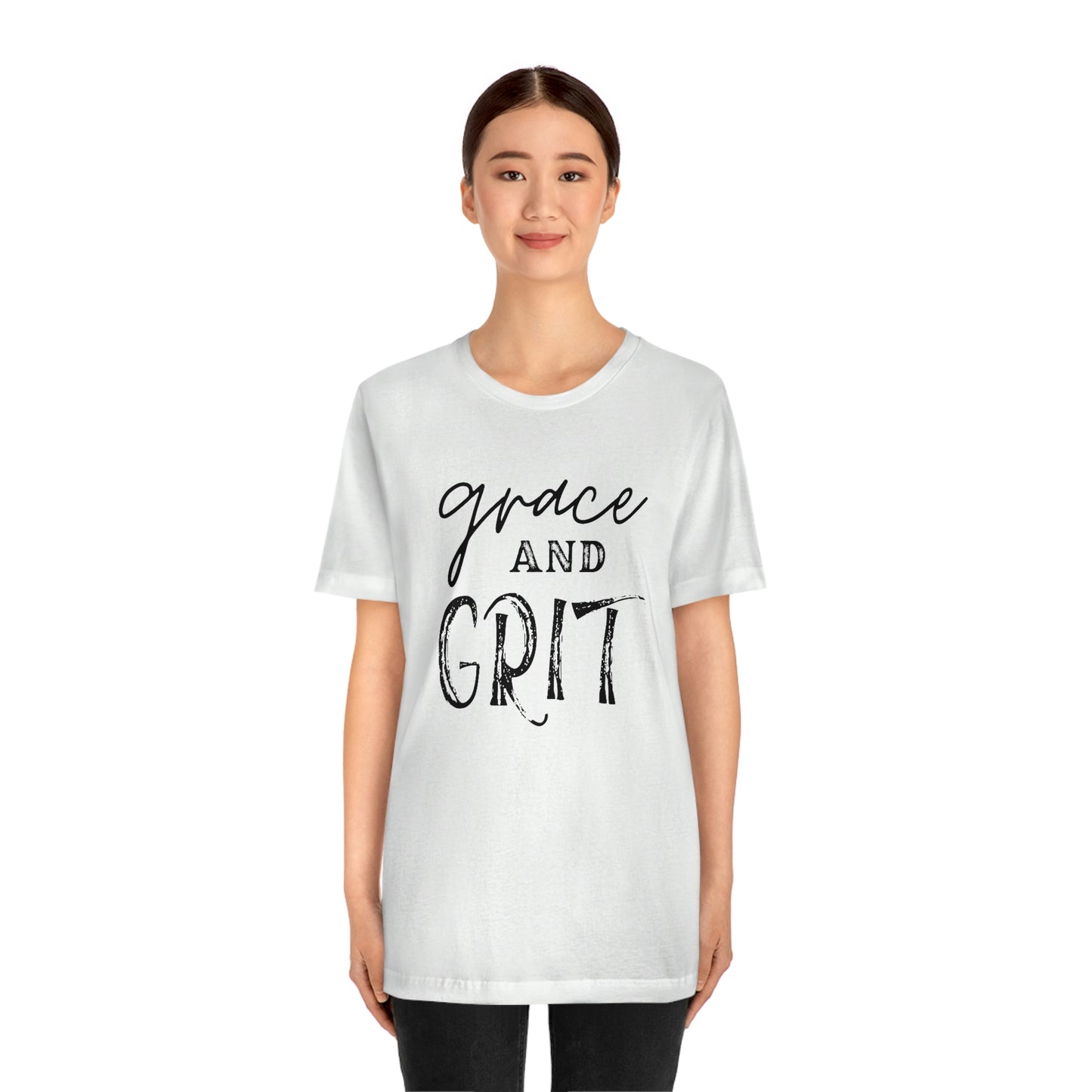 "Grace and Grit" Unisex Jersey Short Tee