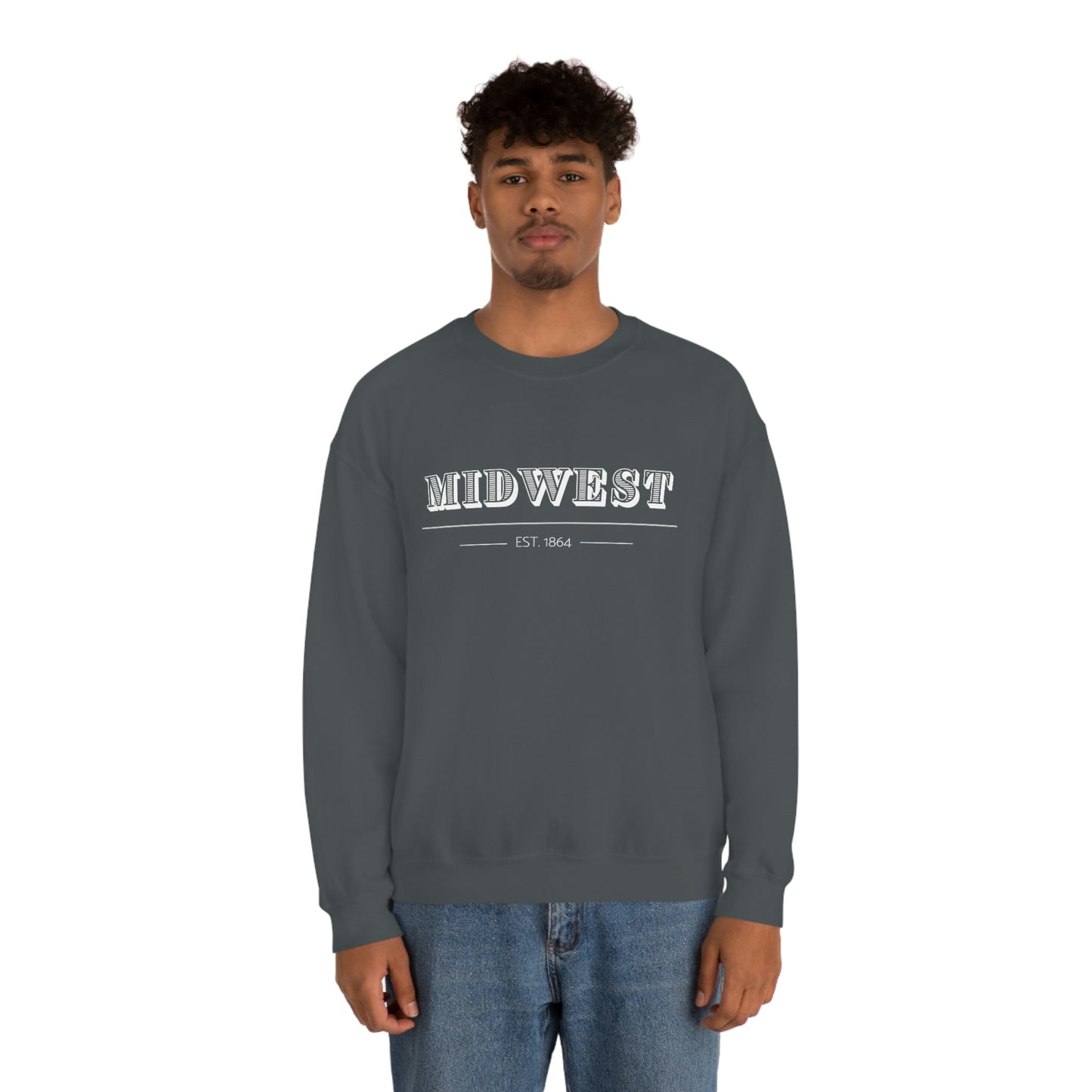 "Midwest" Unisex Heavy Blend™ Crewneck Sweatshirt