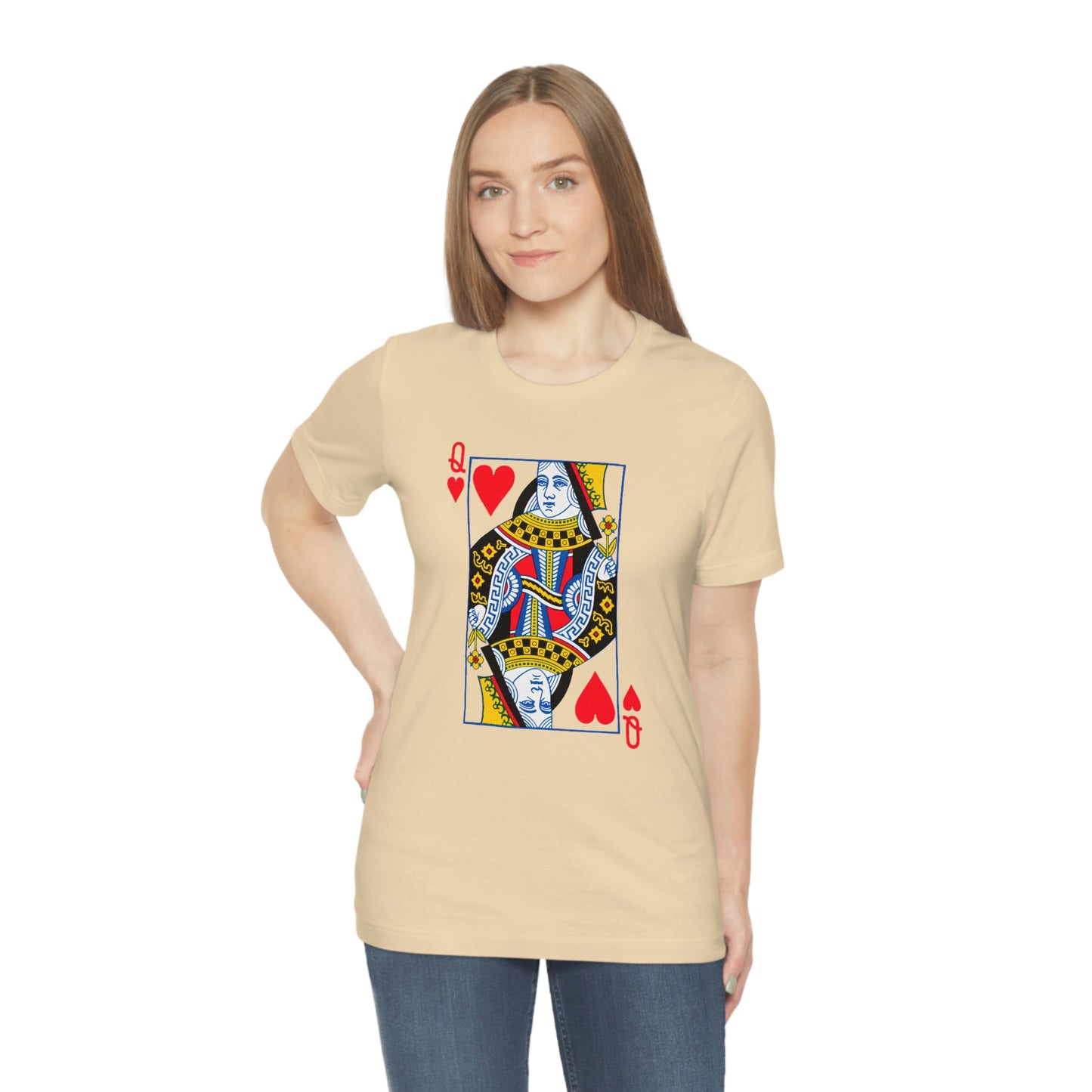 "Queen of Hearts" Unisex Jersey Short Sleeve Tee