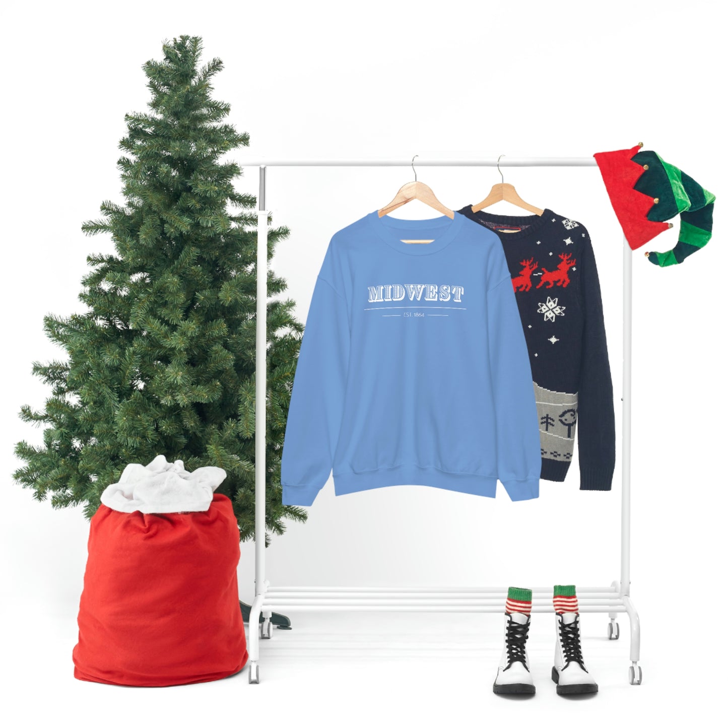 "Midwest" Unisex Heavy Blend™ Crewneck Sweatshirt