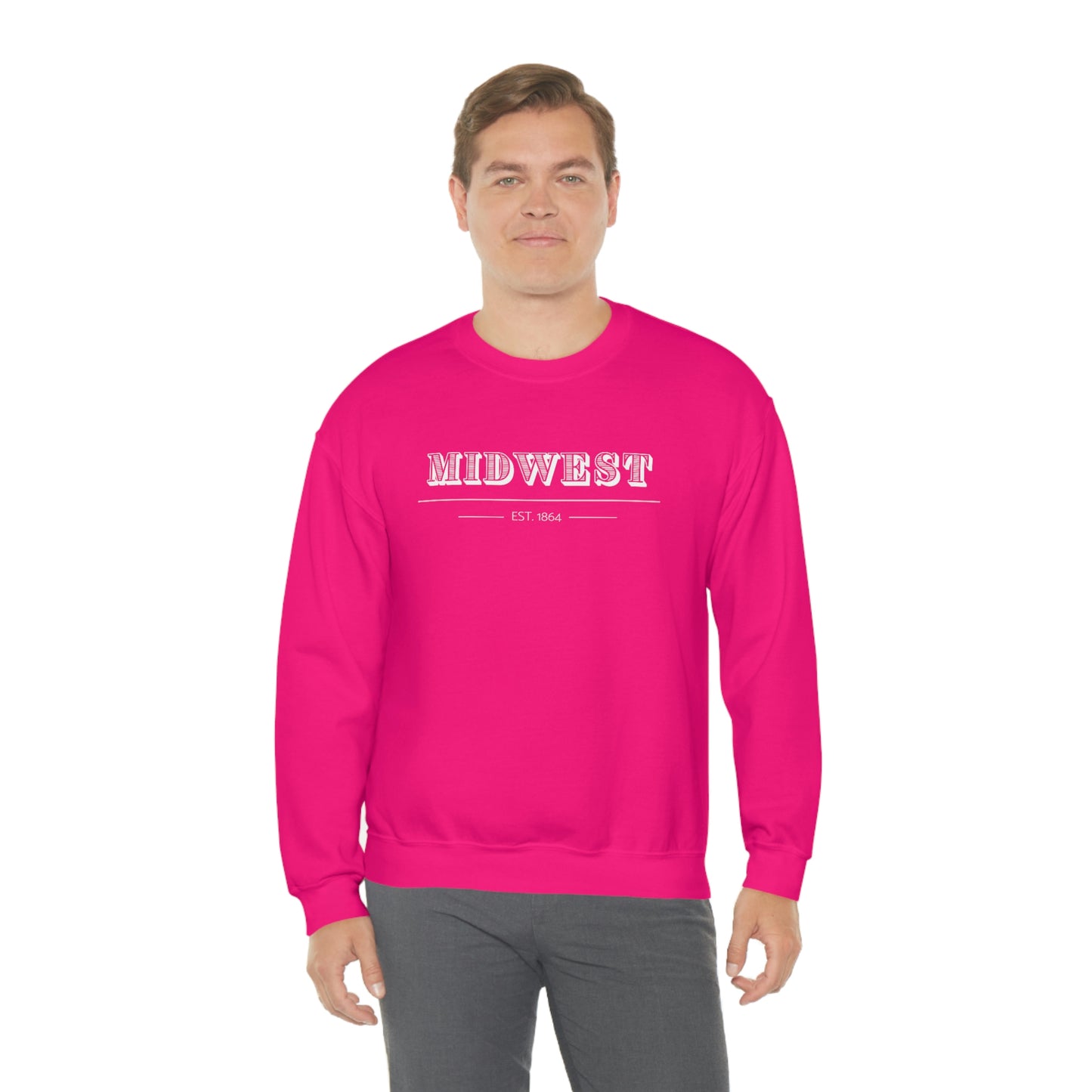 "Midwest" Unisex Heavy Blend™ Crewneck Sweatshirt