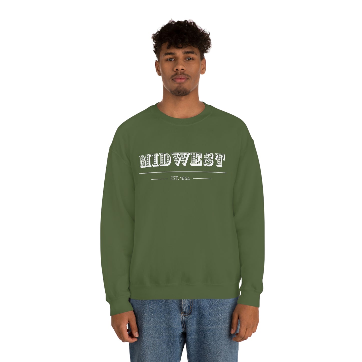 "Midwest" Unisex Heavy Blend™ Crewneck Sweatshirt