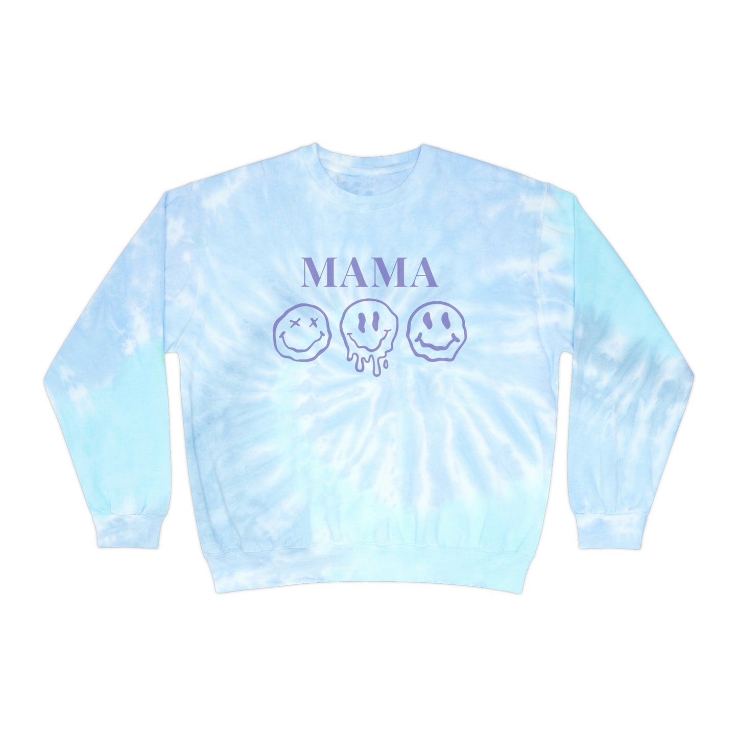 "Smiley MAMA" Unisex Tie-Dye Sweatshirt